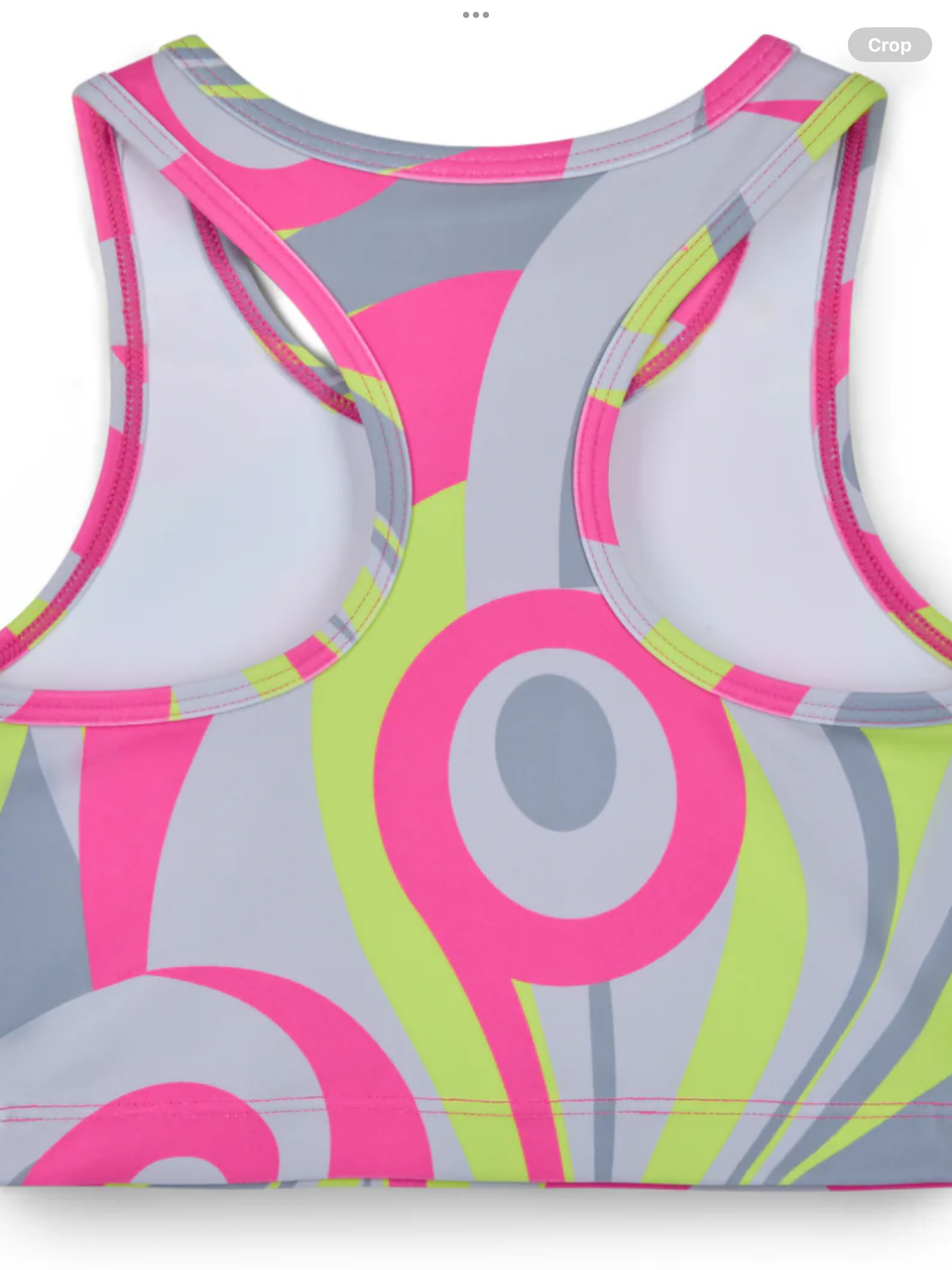 PRE ORDER Bonini by A Dee 'Ignite' Grey/Pink Print Crop Top 0726798
