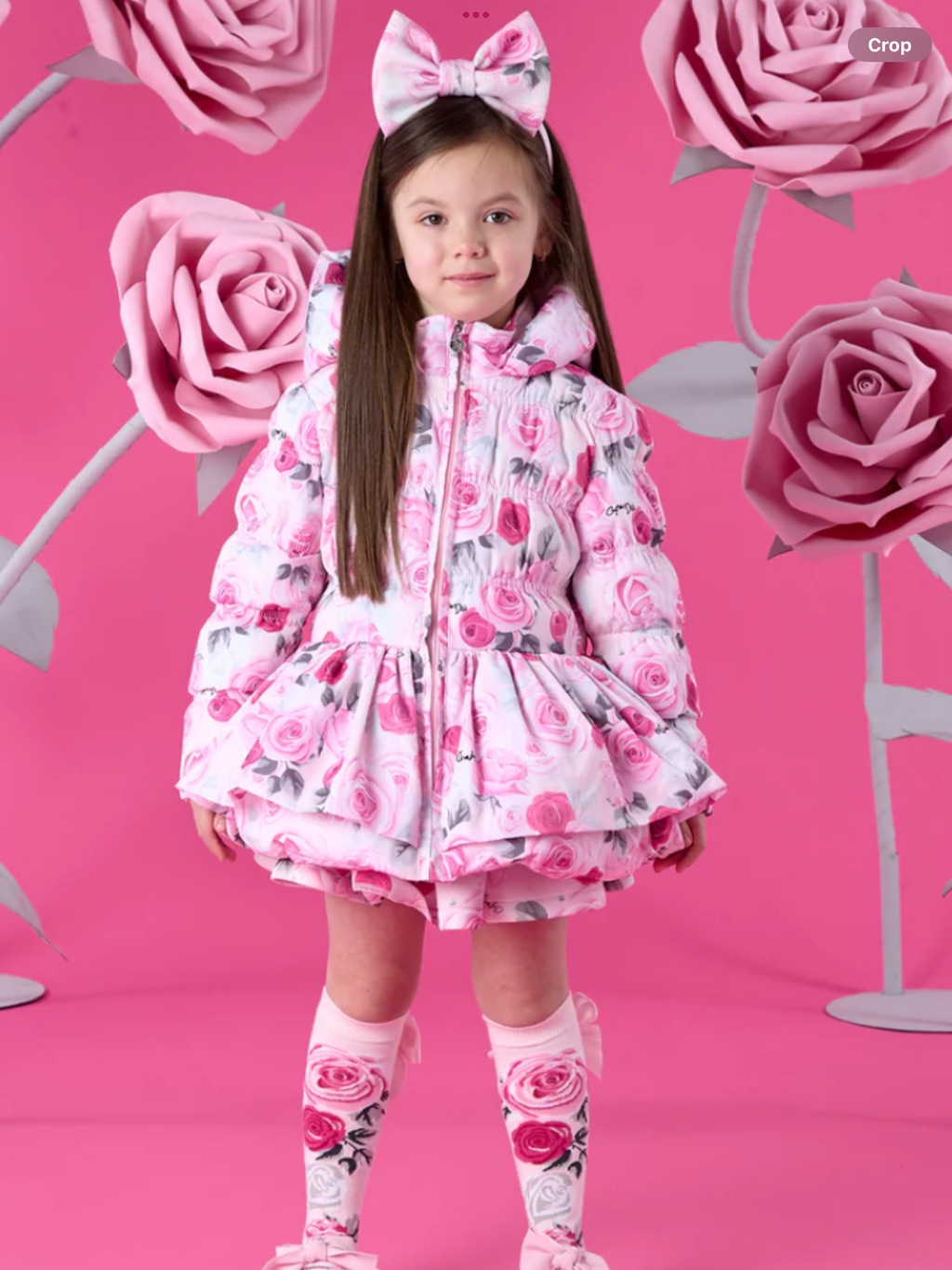 PRE-ORDER - A DEE "AVA" WINTER BLOOM - ROSE PRINT COAT - 0726782