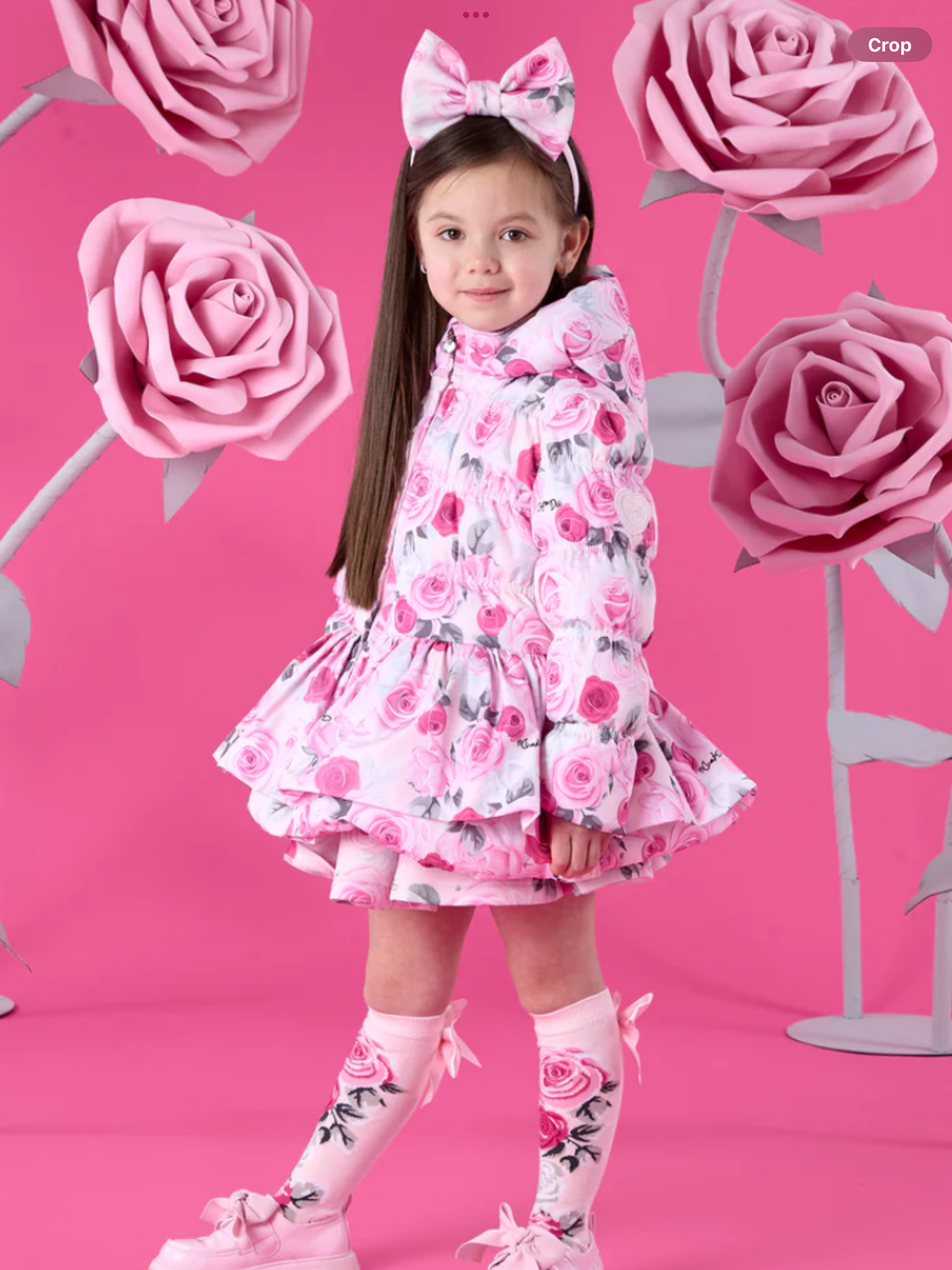 PRE-ORDER - A DEE "AVA" WINTER BLOOM - ROSE PRINT COAT - 0726782