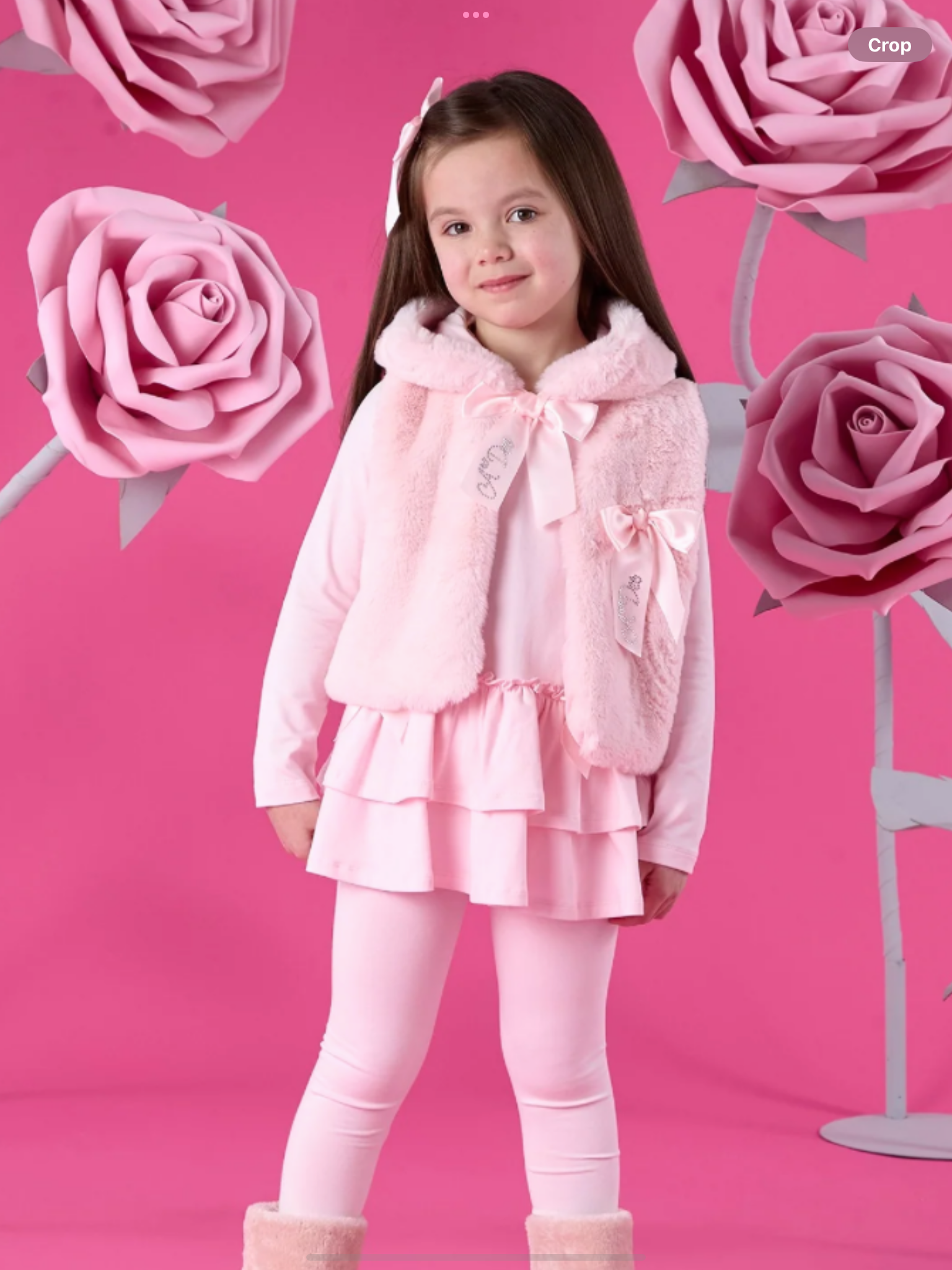 Pre order ADEE Winter Bloom Collection. The Ana Faux Fur Gilet 0726783