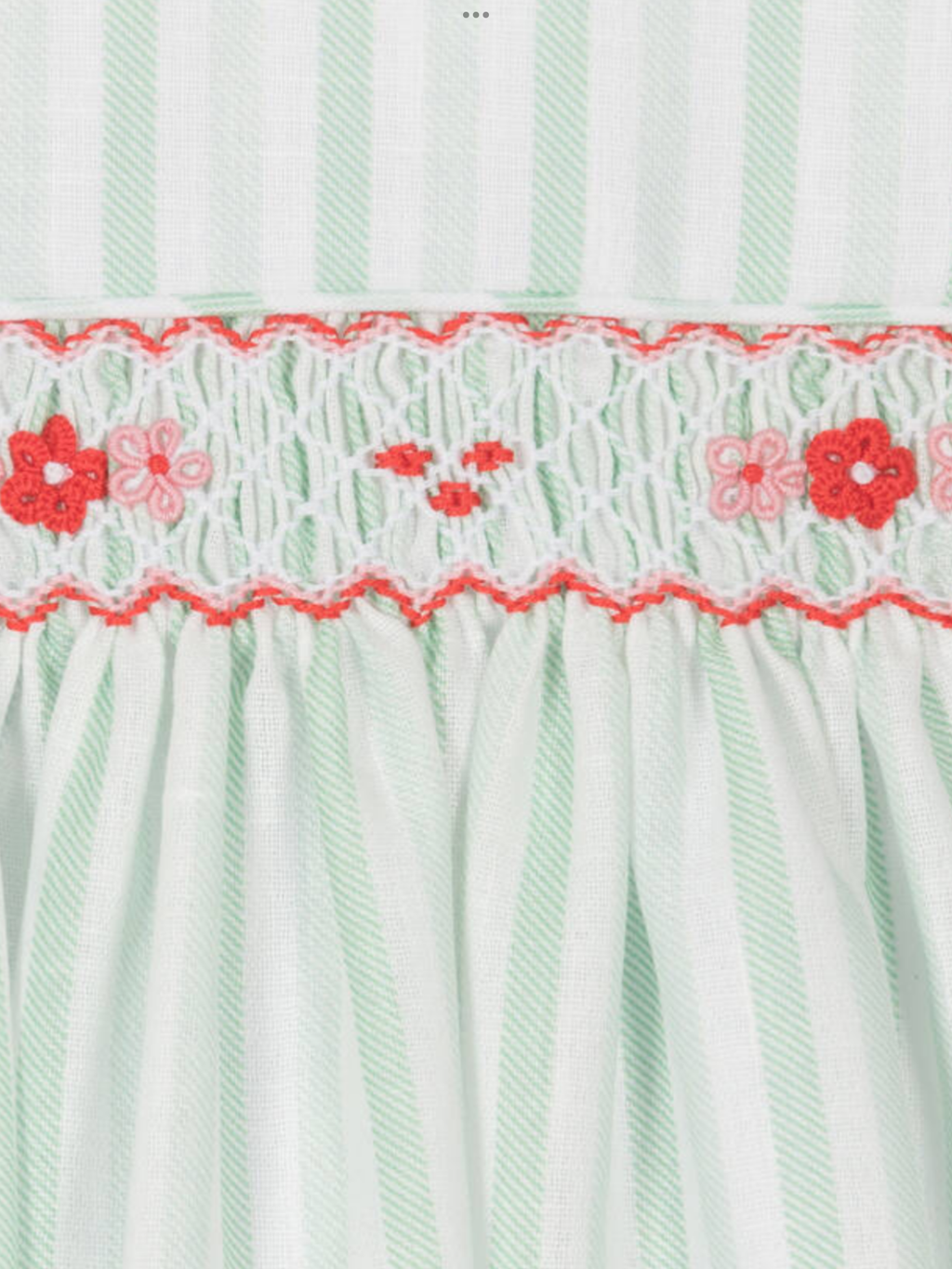 Pretty originals Girls Green & White Striped Dress Set 0325209