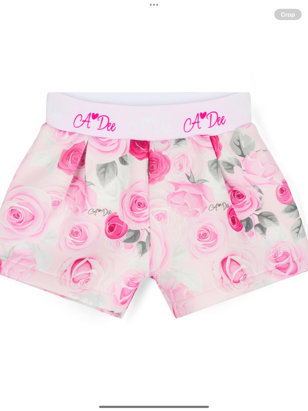 Pre order A Dee Winter Bloom Amaya Rose Print Shorts Set - Pale Pink 0726787