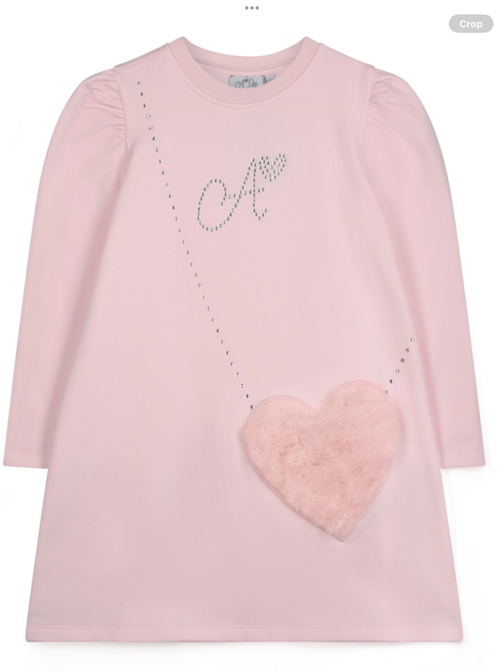 PREORDER A'Dee Girls Alyssa Pale Pink Fur Handbag Dress 0726789