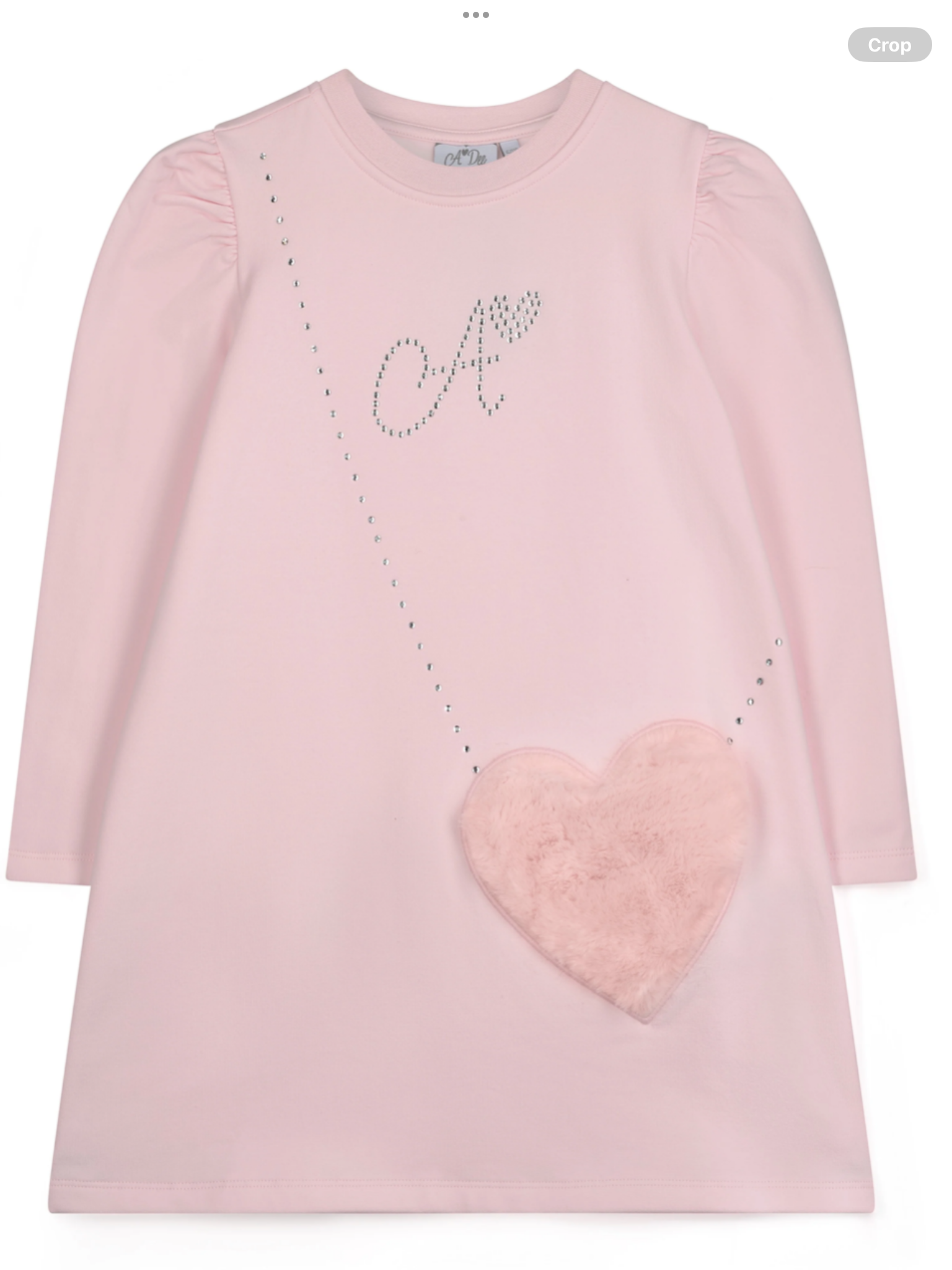PREORDER A'Dee Girls Alyssa Pale Pink Fur Handbag Dress 0726789