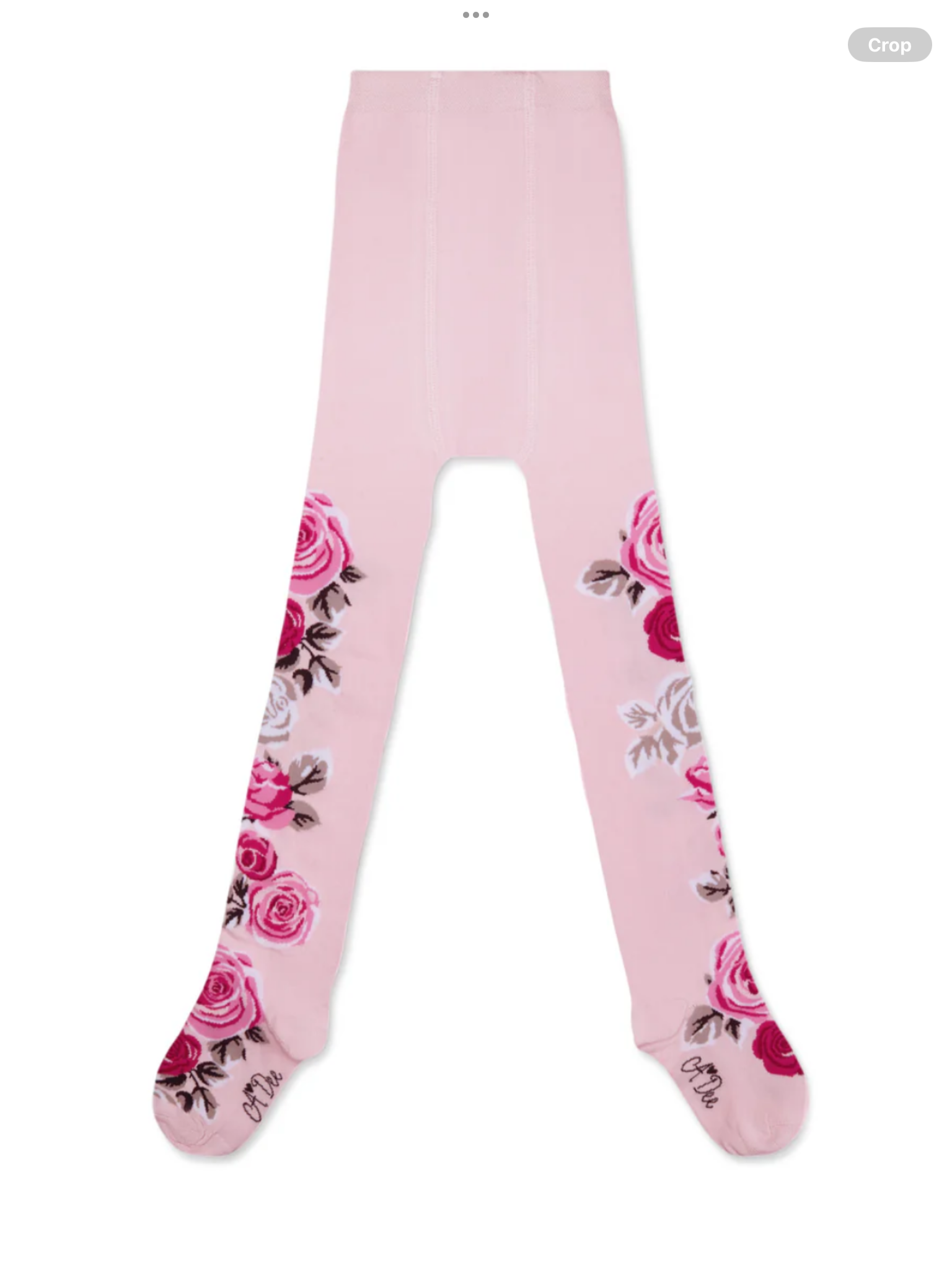 Pre order A Dee Girls Pink Rose Print 'Ari' Tights 0726791
