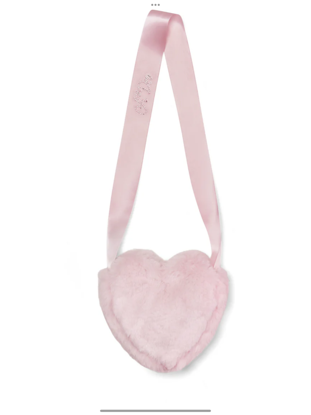 PRE ORDER A Dee Girls 'Alma' Pink Fur Heart Bag 0726793