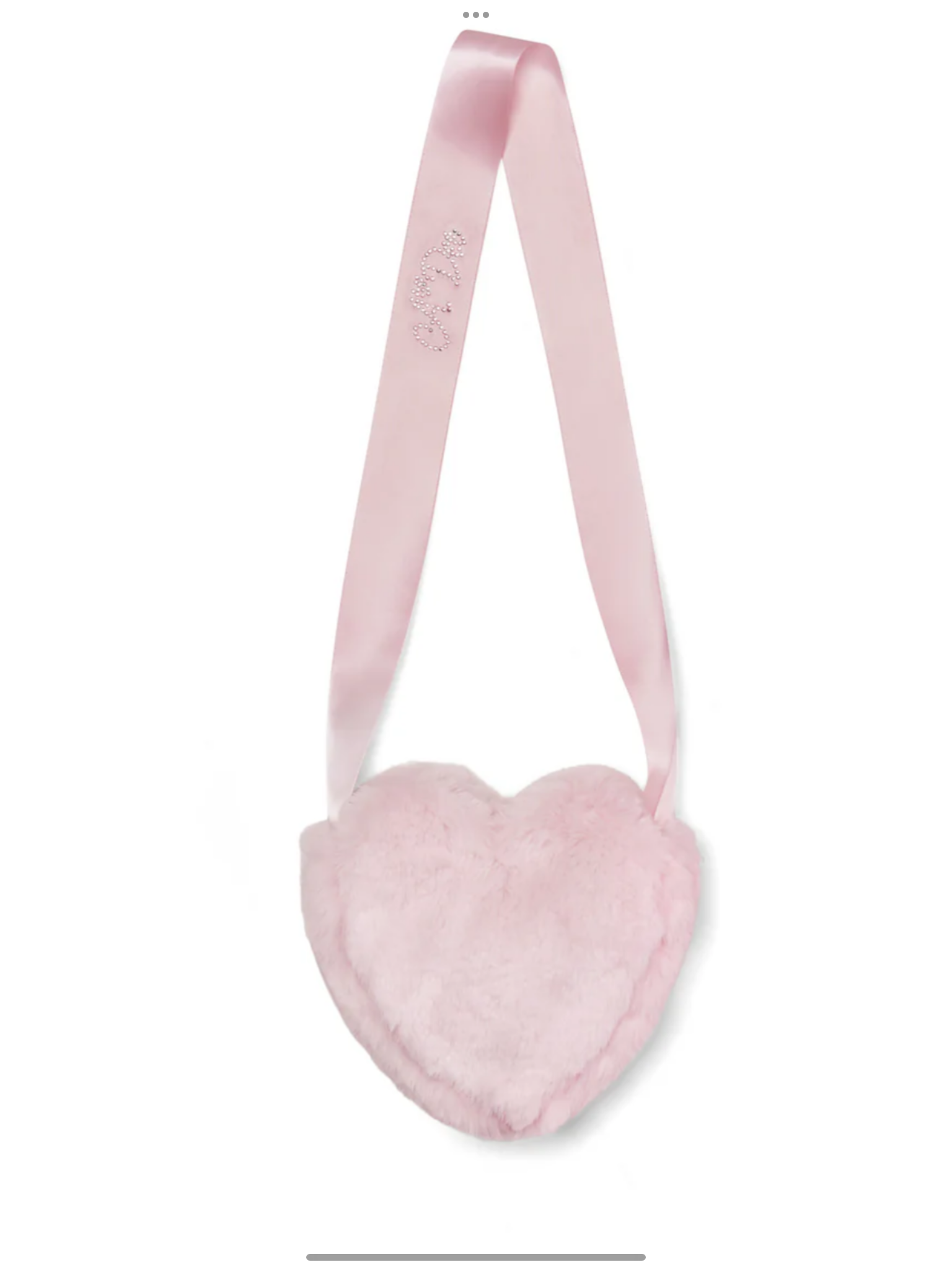 PRE ORDER A Dee Girls 'Alma' Pink Fur Heart Bag 0726793