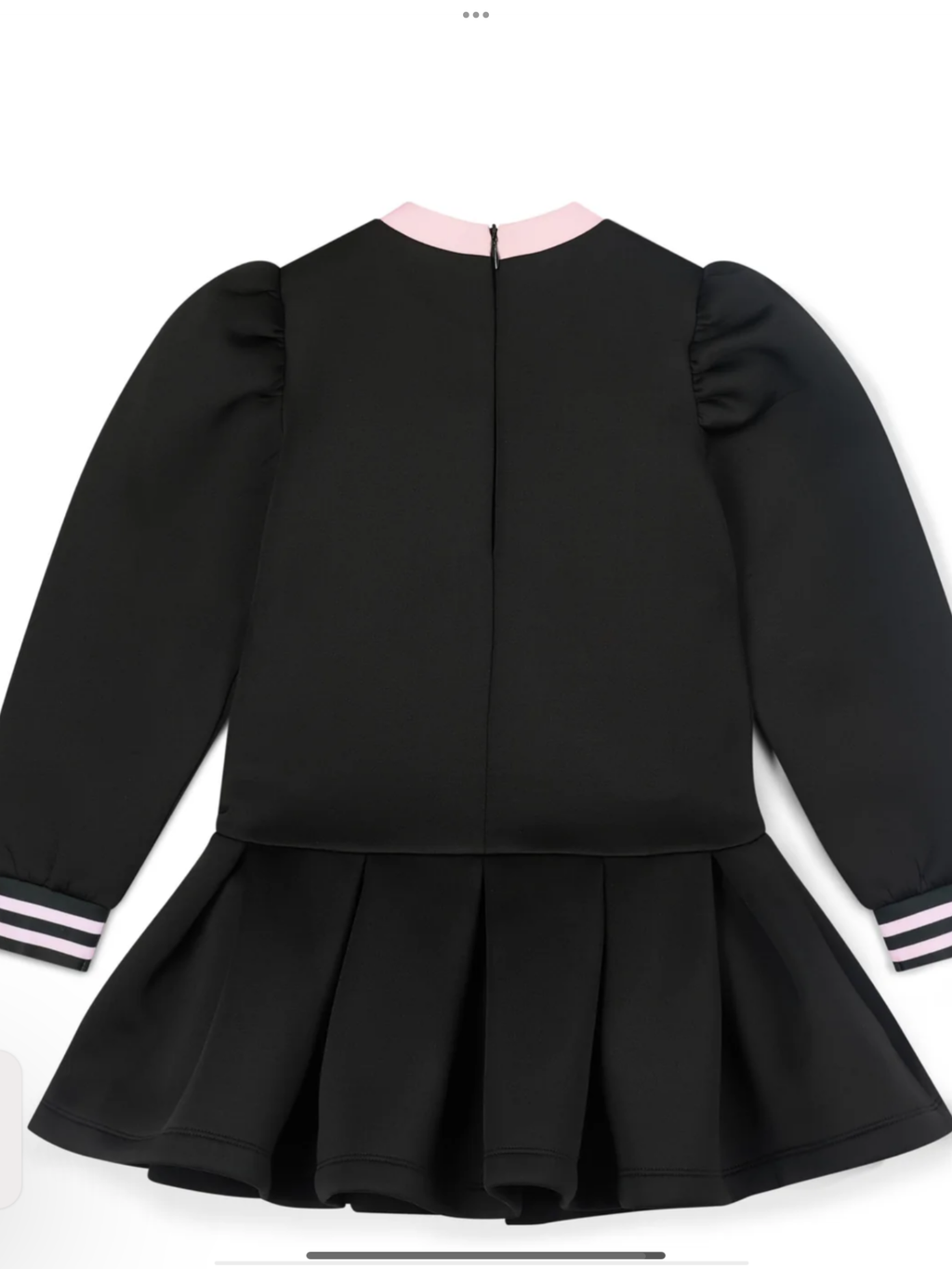 PRE ORDER ADee Girls Black Contrast Bow Dress Alivia 0726796
