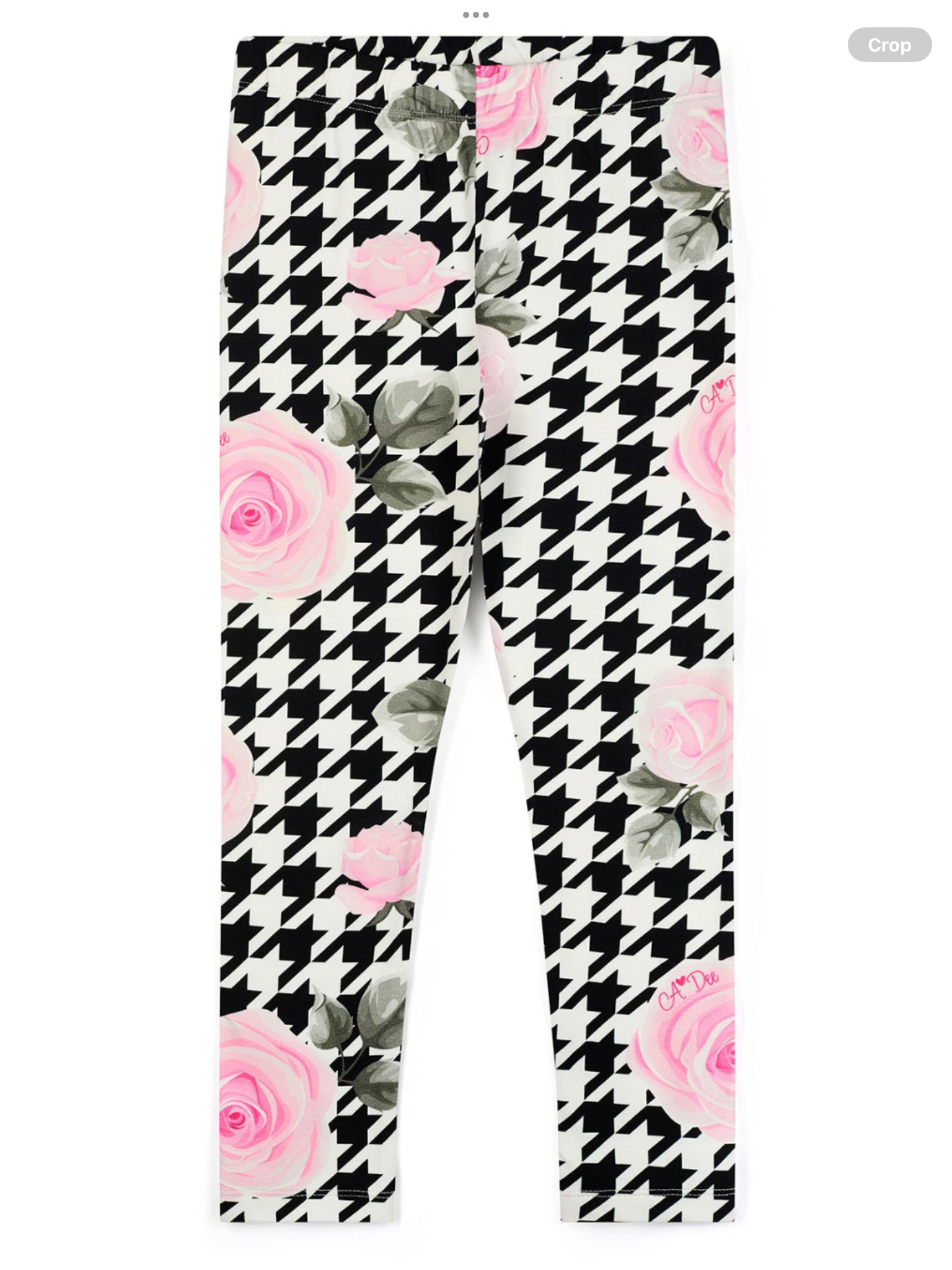 Pre order Dee Winter Bloom Arabella Houndstooth Print Legging Set - Snow White 0726797