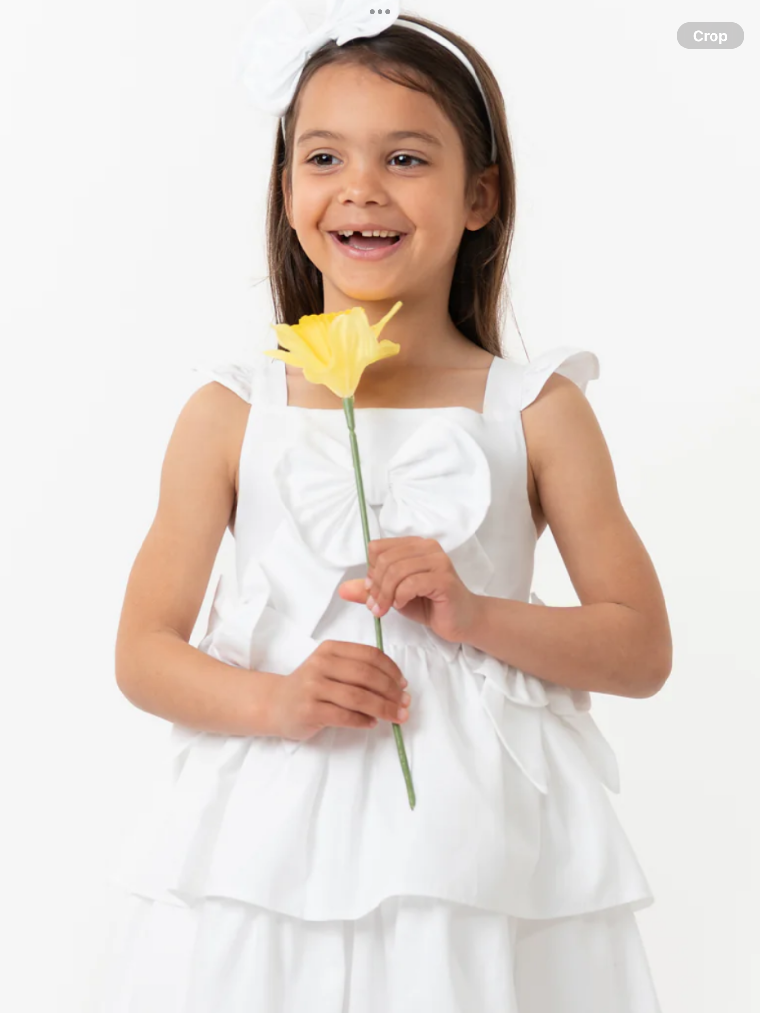 White Cotton Tiered Dress 0325217