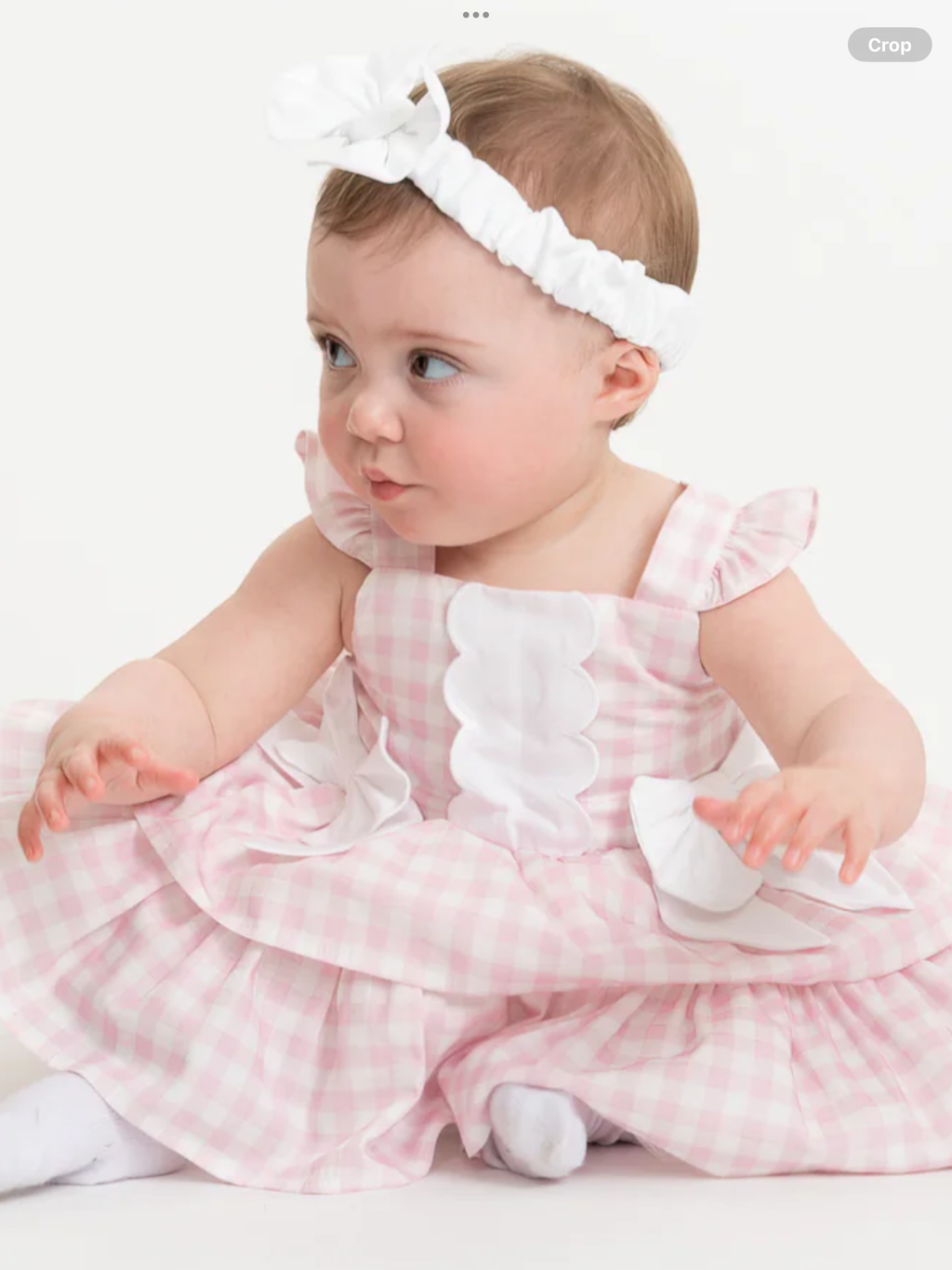 Country Kitchen Pink Gingham Baby Dress Set 0325218