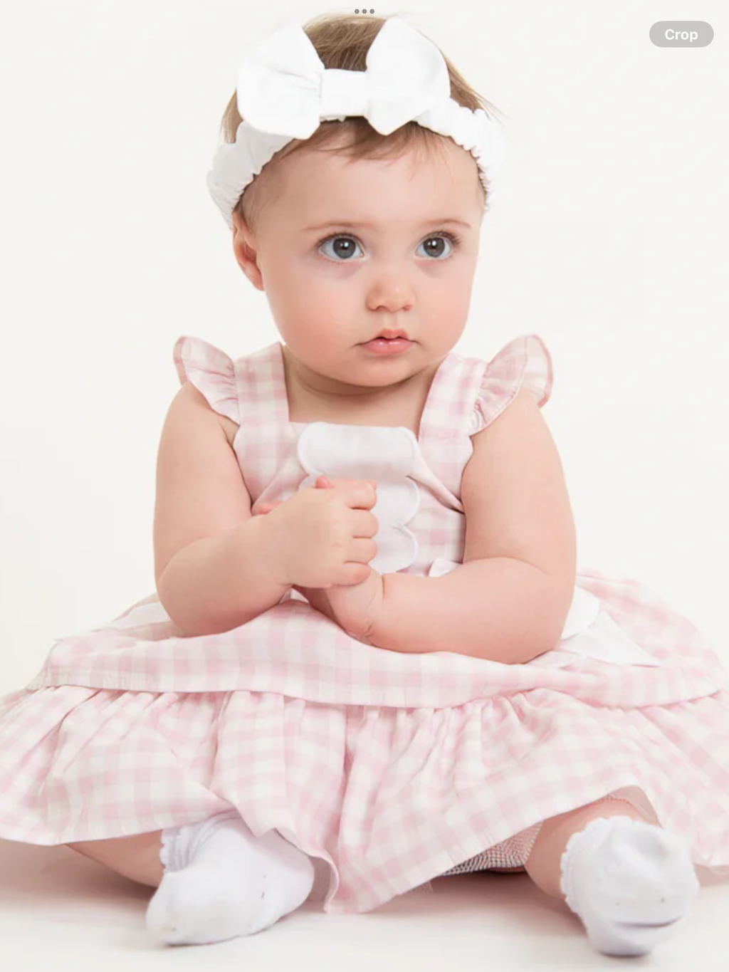 Country Kitchen Pink Gingham Baby Dress Set 0325218