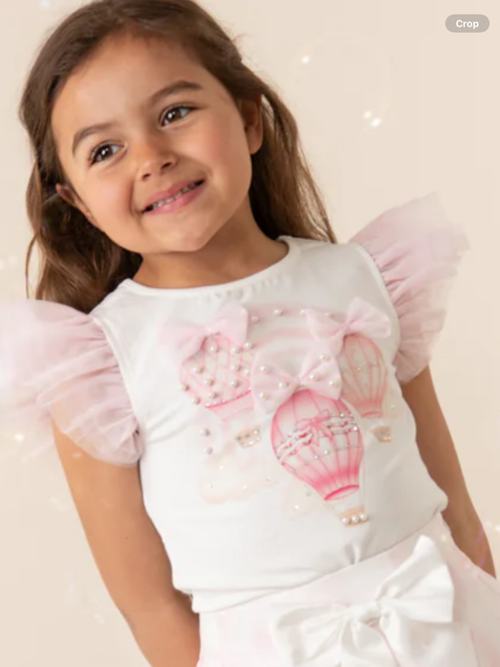 Caramelo kids Fly Away Pink Balloon Skirt Set 0325220
