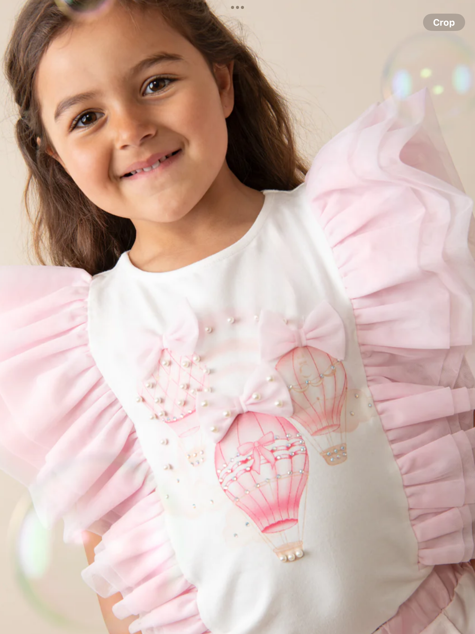 Fly Away Pink Scalloped Shorts Set with Ruffled Sleeves 0325221