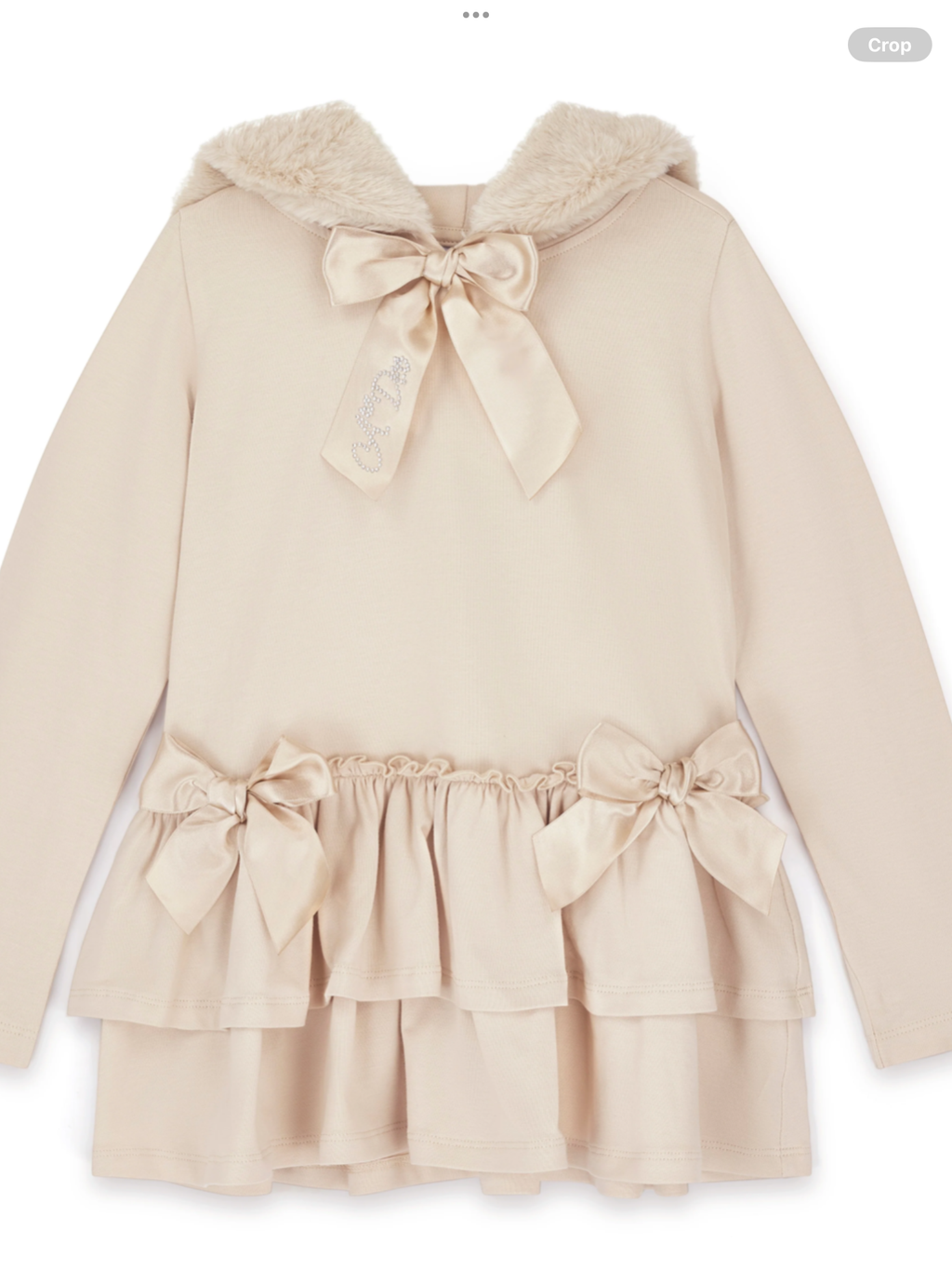 PRE ORDER  ADEE Girls Alina Stone Beige Fur Hood Legging Set  0726809