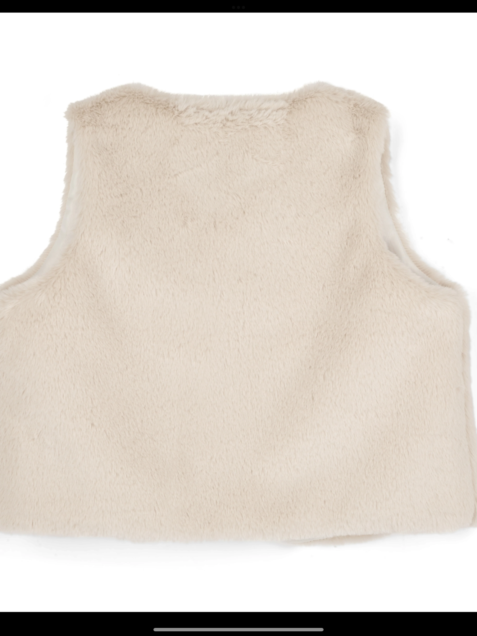 PRE ORDER  ADee Girls Anna Stone Beige Fur Gilet  0726810
