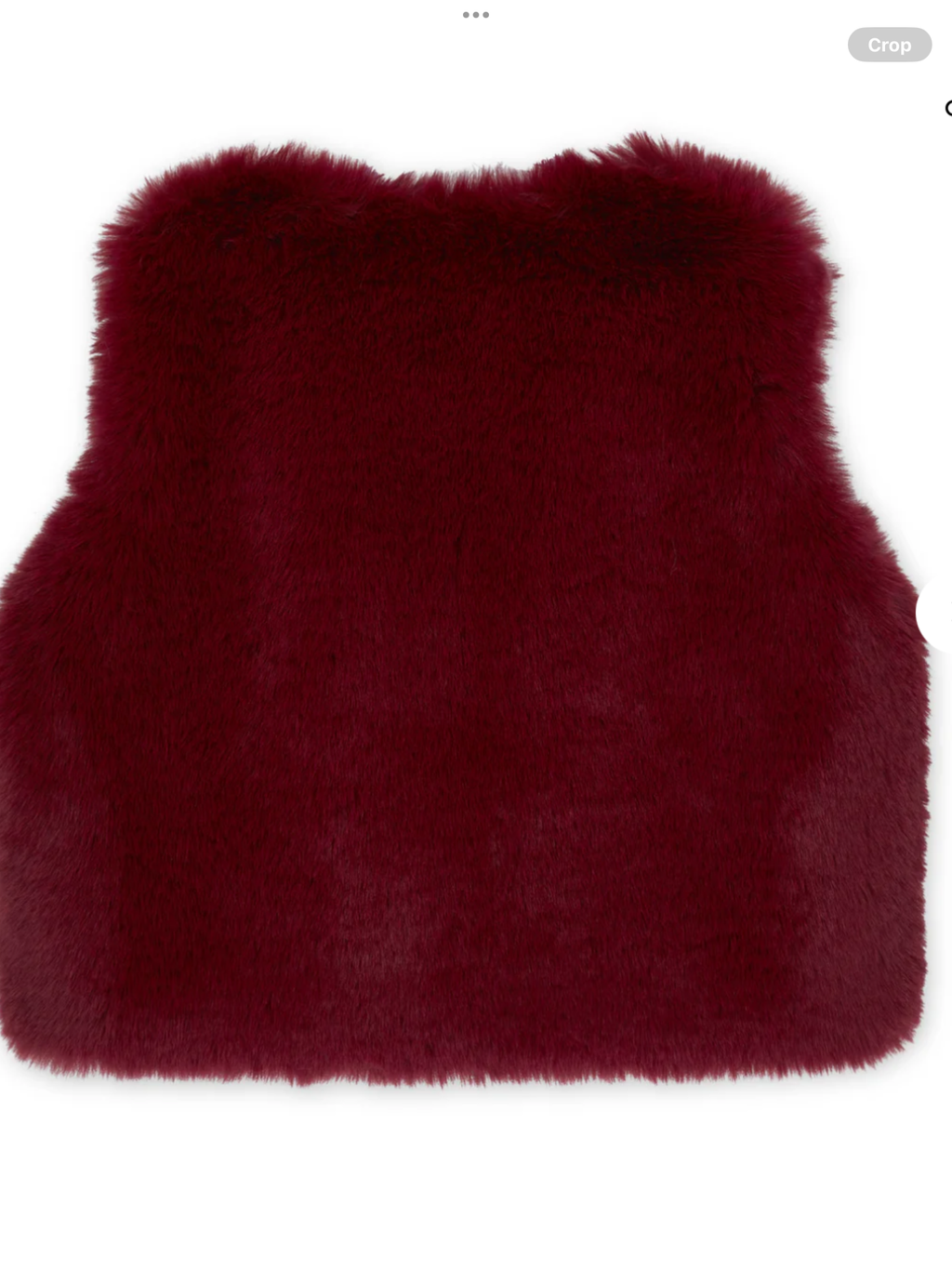 PRE ORDER A DEE Chevron Charm Anna Fur Gilet - Deep Cherry 0726815