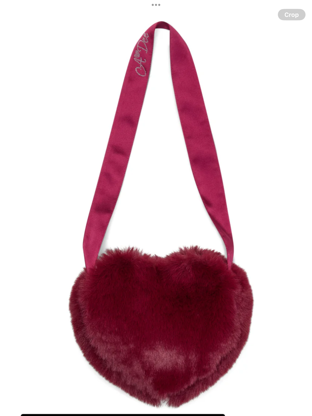 PRE ORDER A Dee Girls 'Alma' Cherry Fur Heart Bag 0726823