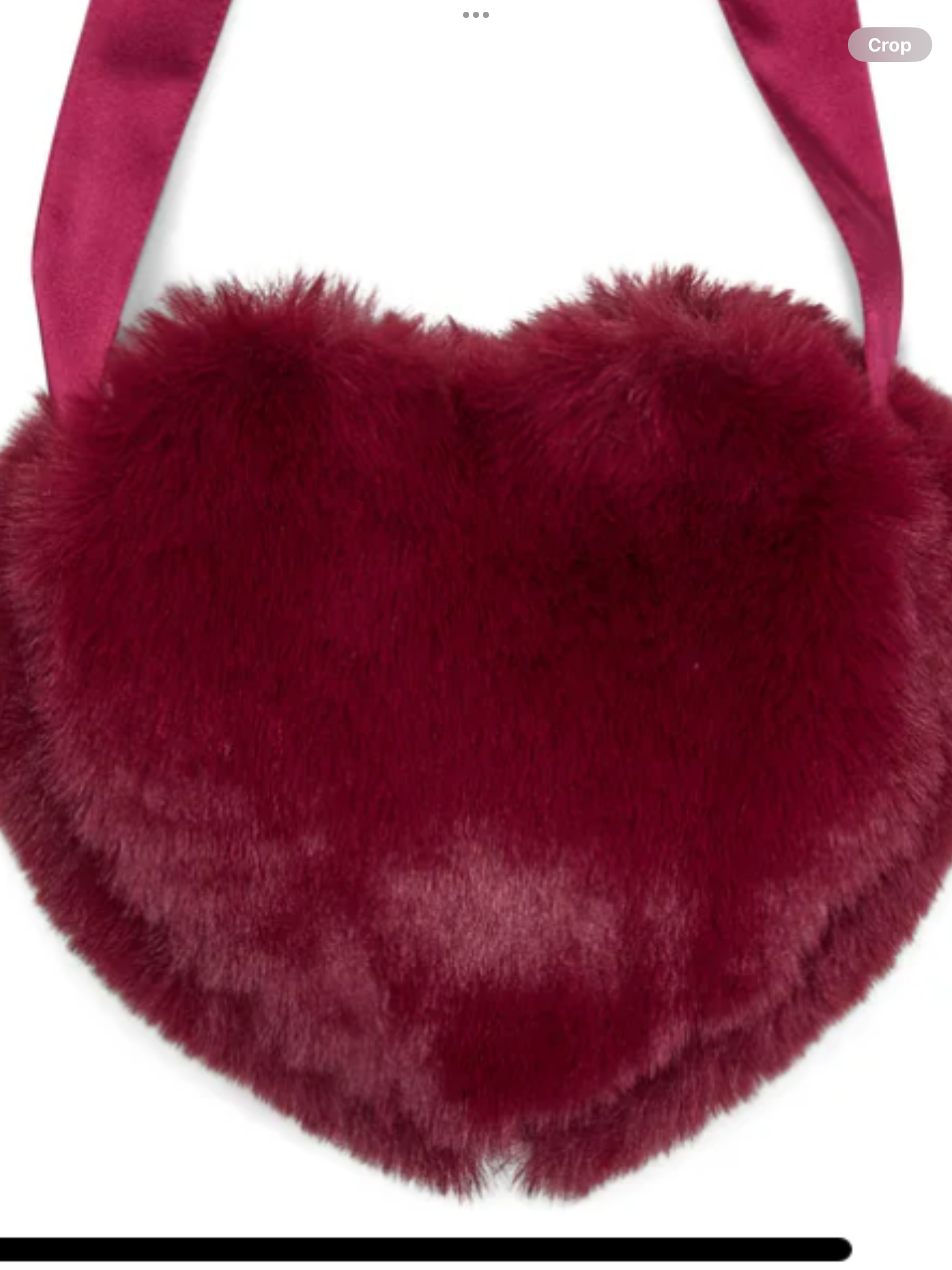 PRE ORDER A Dee Girls 'Alma' Cherry Fur Heart Bag 0726823