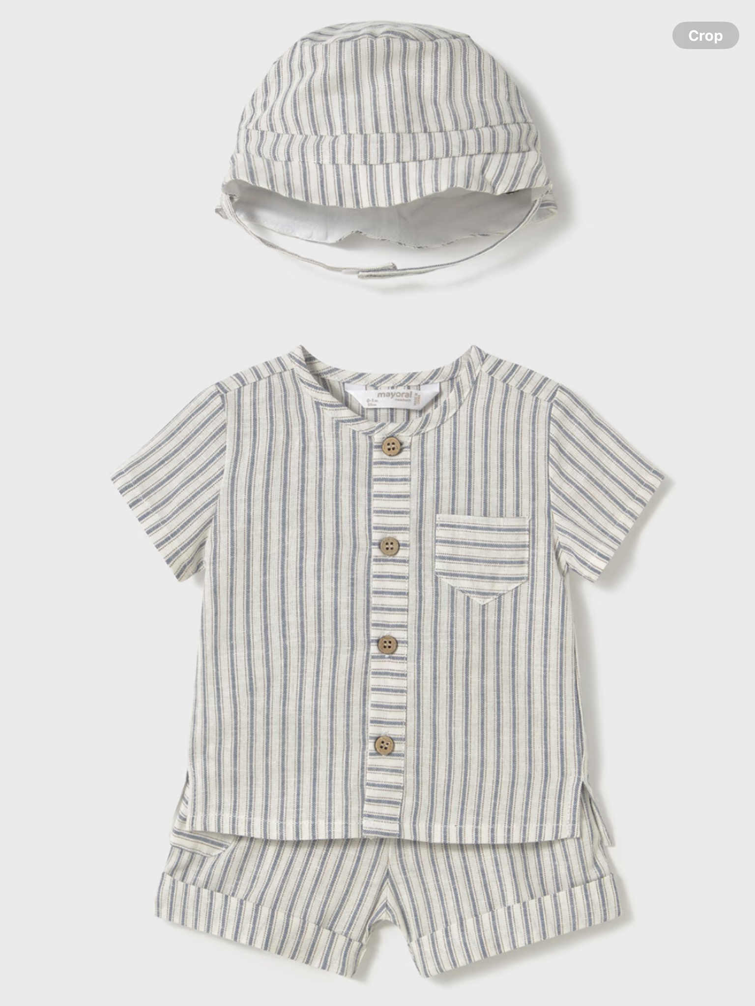 Newborn boy 3 piece striped set 0425246