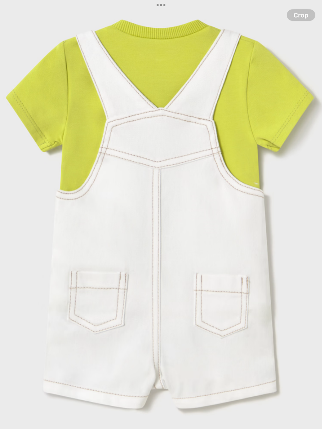 Newborn boy dungarees and t-shirt set 0425247