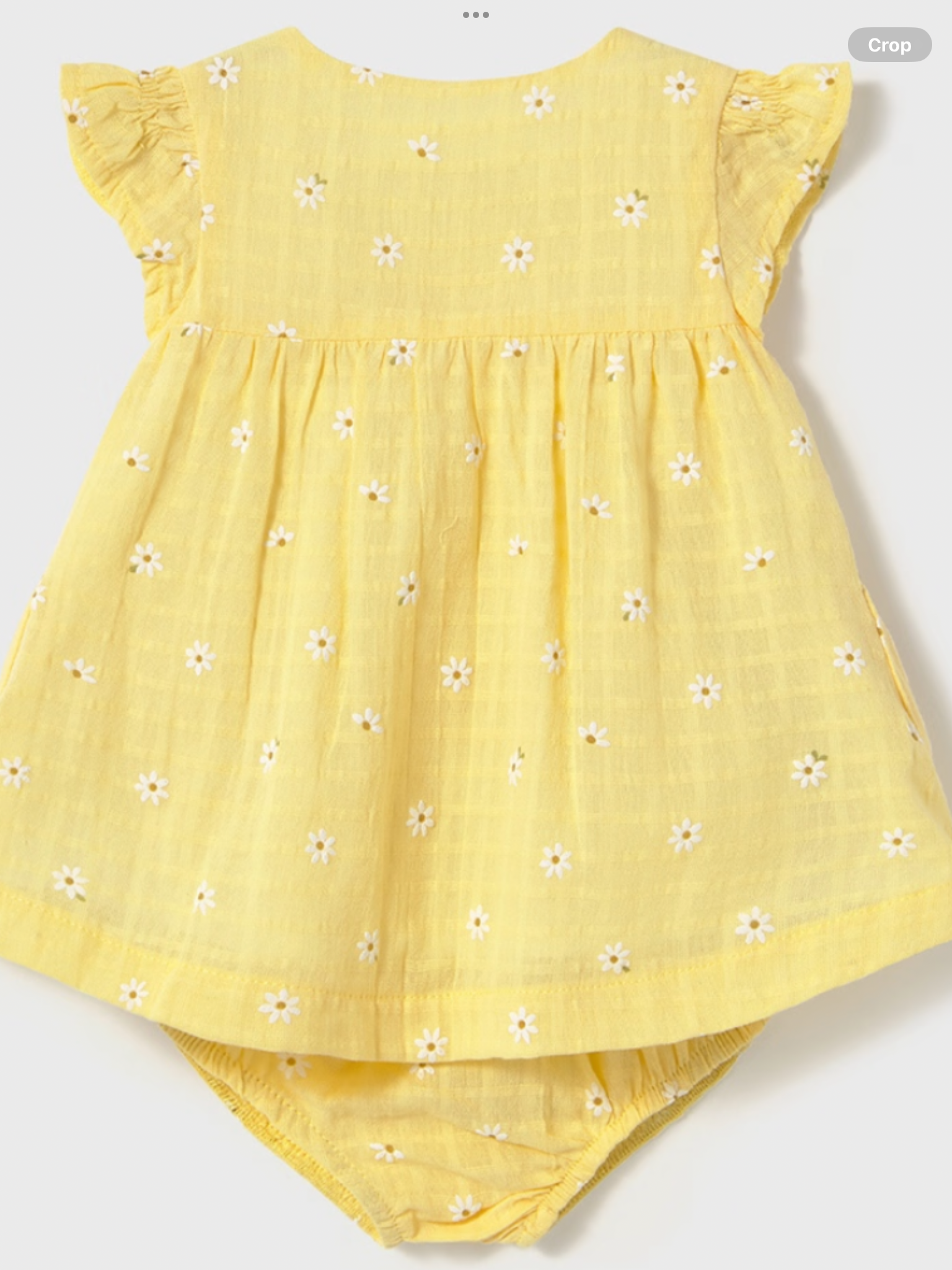 Mayoral  girl button down dress with nappy cover 0425250