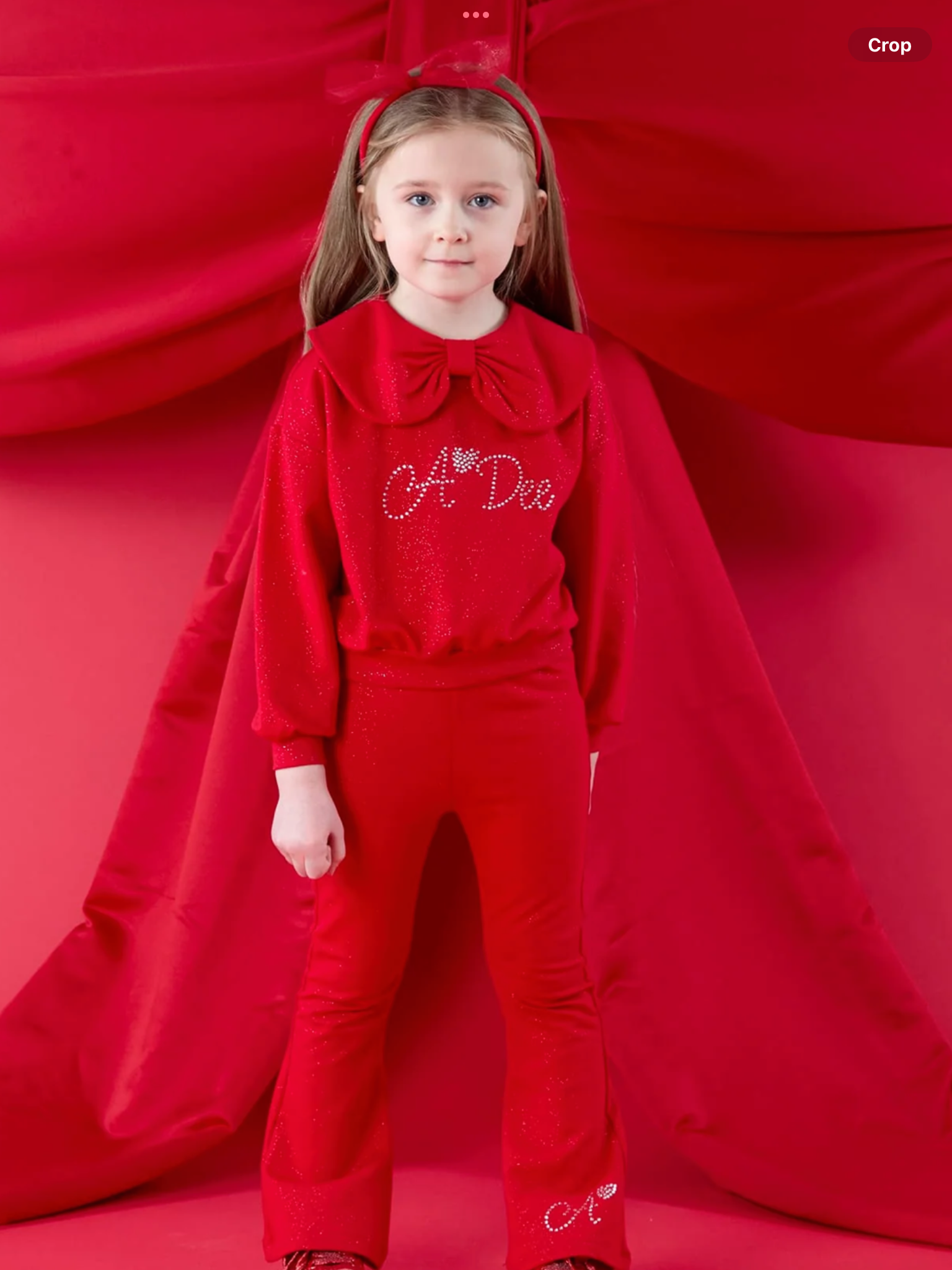 PRE ORDER A DEE Christmas Capsule Amara Flare Tracksuit - Red 0726831