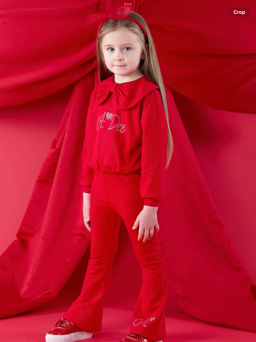 PRE ORDER A DEE Christmas Capsule Amara Flare Tracksuit - Red 0726831