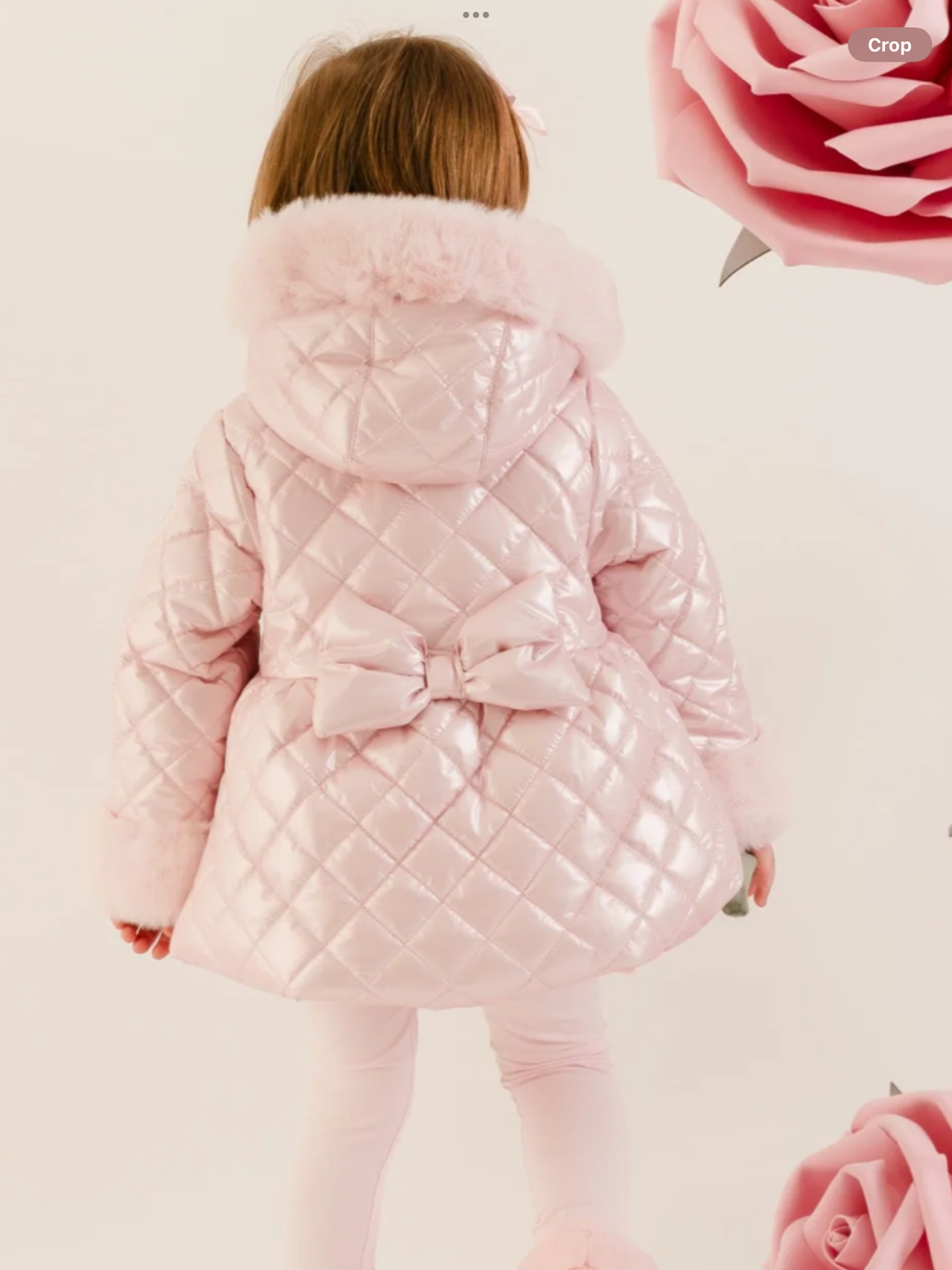 PRE ORDER LITTLE A Little Bloom Dolly Quilted Jacket - Pale Pink 0726683