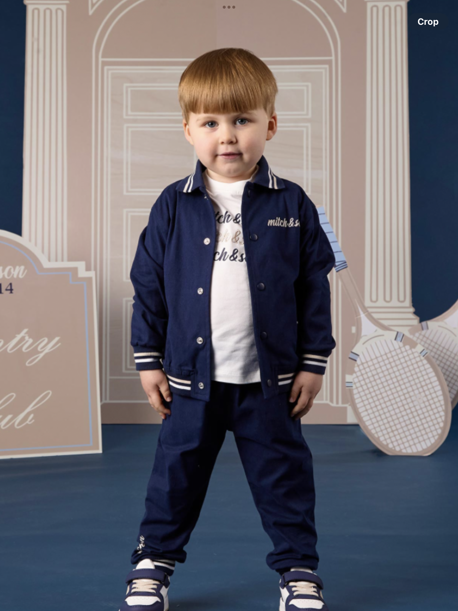 Mitch & Son Classic Collection Santiago Twill Bomber Jacket - Dark Navy 0826790