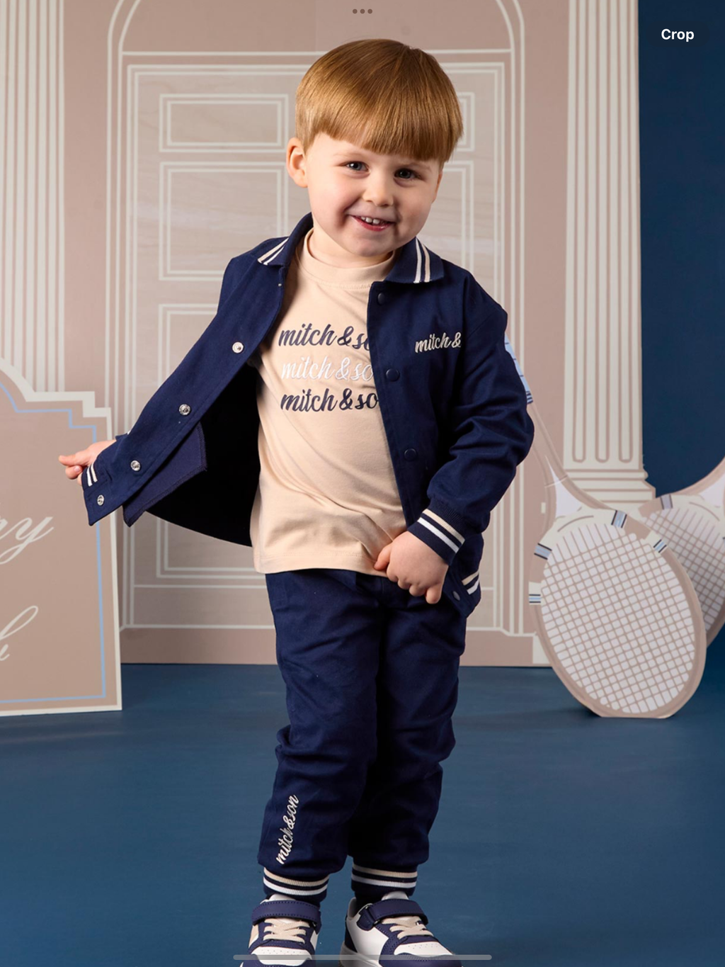 Mitch & Son Classic Collection Sullivan Twill Trousers - Dark Navy 0826791