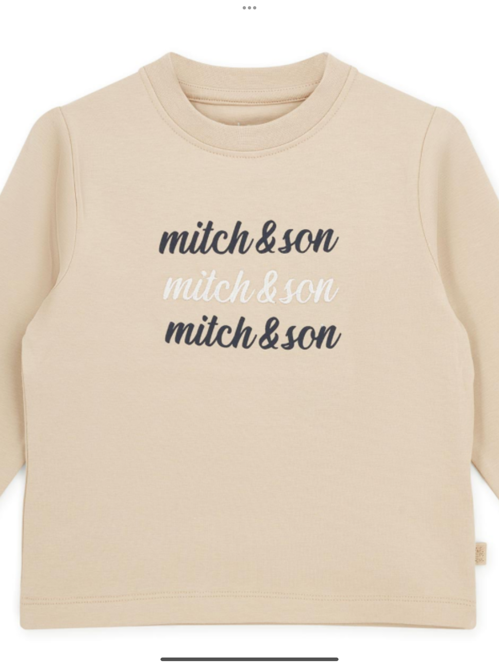 Mitch & Son Classic Collection Sutton Long Sleeve T-Shirt - Stone Beige 0826792