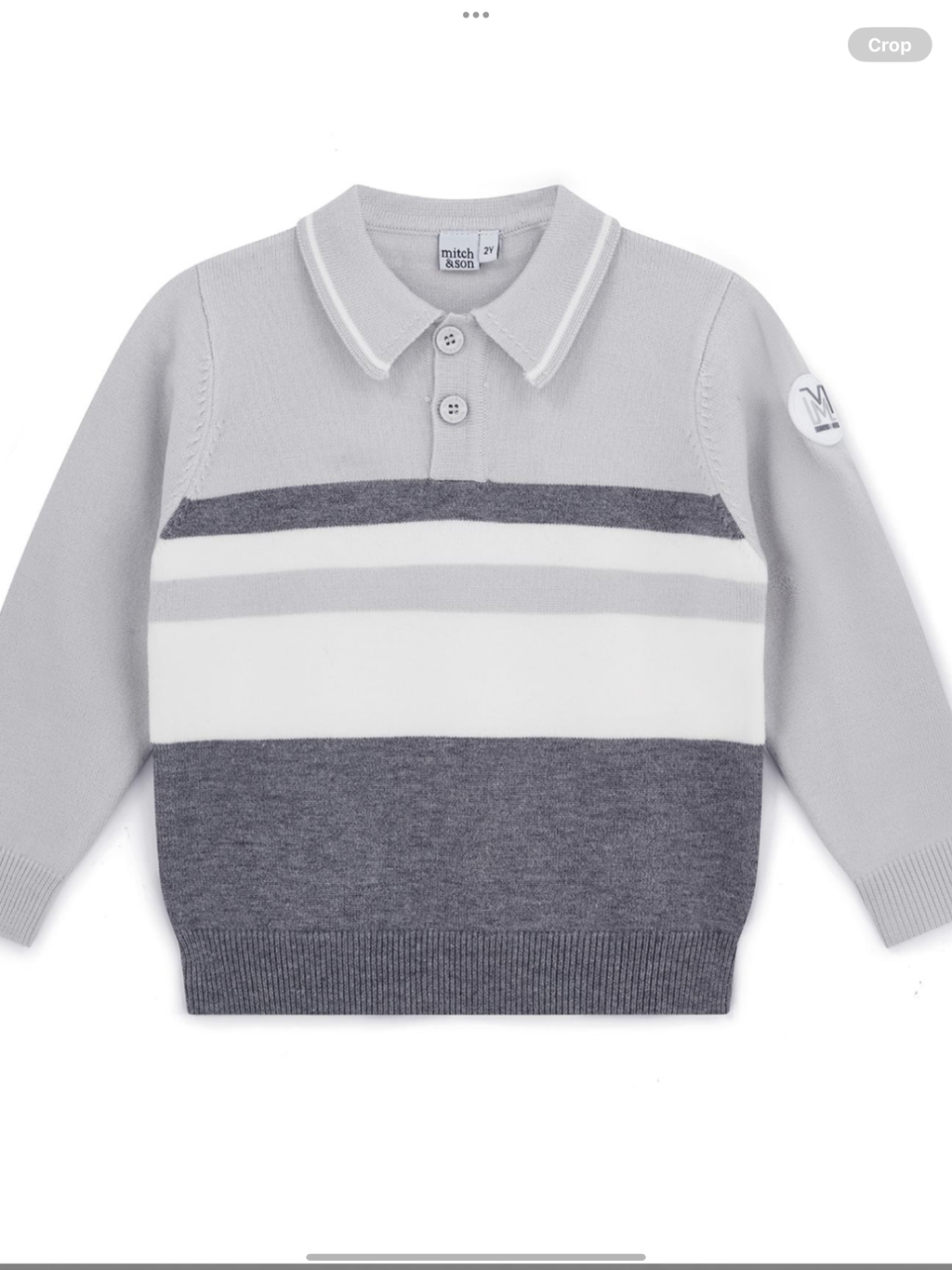 Mitch & Son Dynamic Grey Collection Tighe Knitted Polo - Grey Chip 0826793
