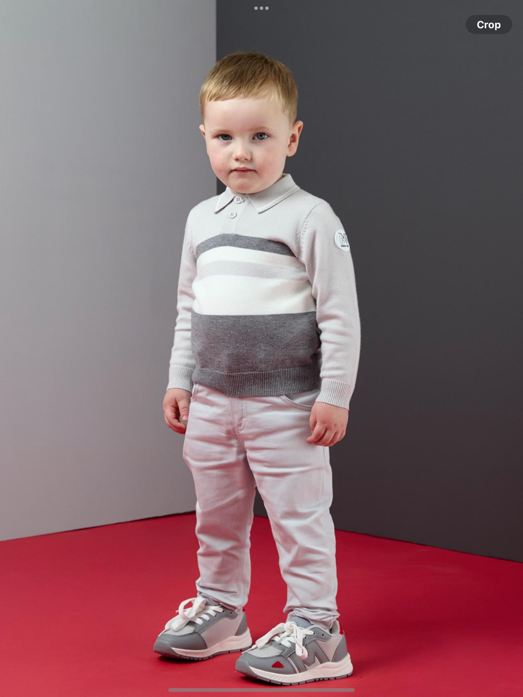 Mitch & Son Dynamic Grey Collection Tighe Knitted Polo - Grey Chip 0826793