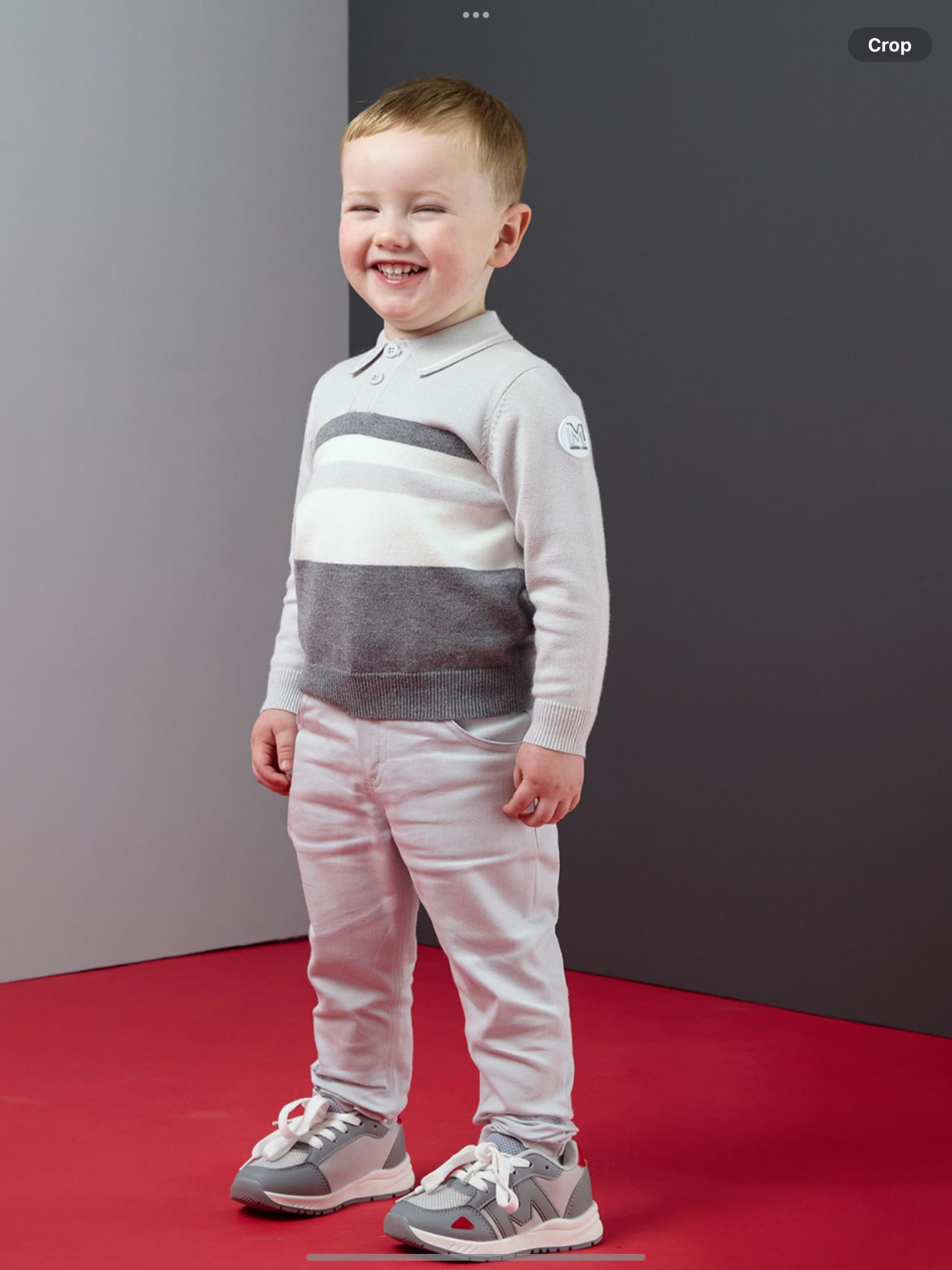 Mitch & Son Dynamic Grey Collection Tighe Knitted Polo - Grey Chip 0826793