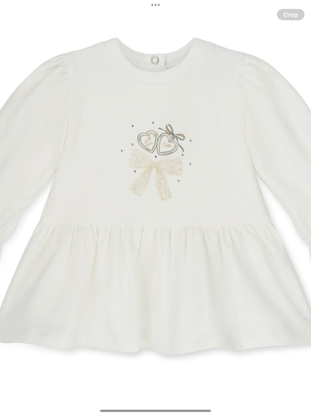 Little A Girls Little Locket Collection Delilah Sweat Dress - Snow White  0826794