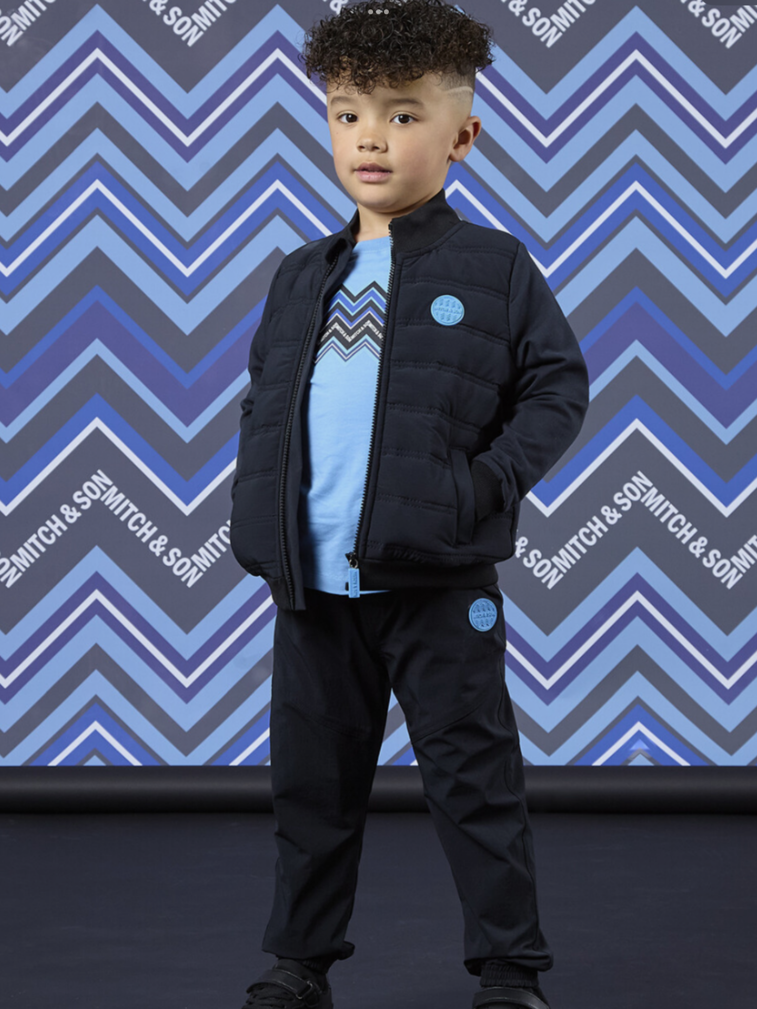 Mitch & Son Boys Black Nylon Trouser - Waleed (MS26614) 0826799