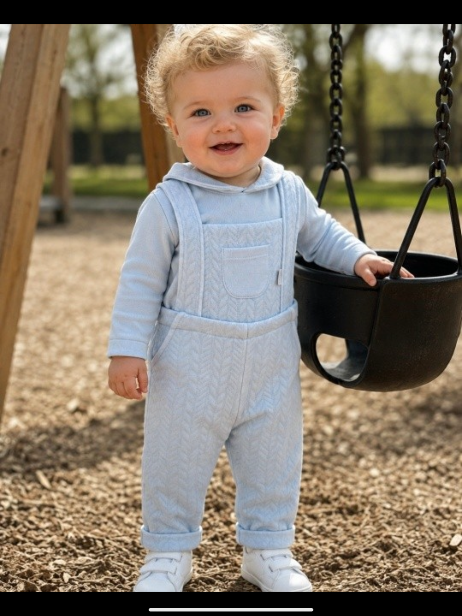 Pastels & Co Boys Charlie Dungaree Set Blue PA-30-01C   0826806