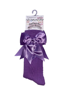 Purple long socks 0525286