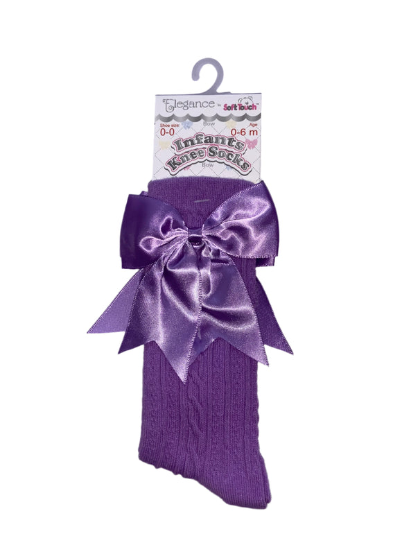 Purple long socks 0525286