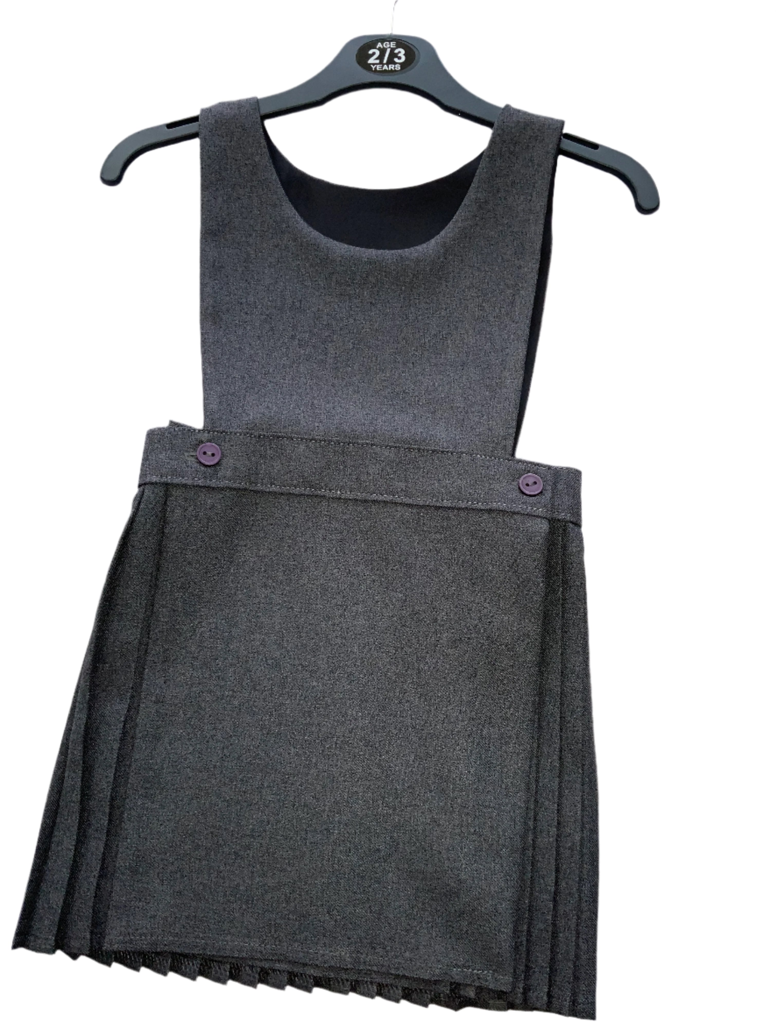Grey pleated pinafore 0525294