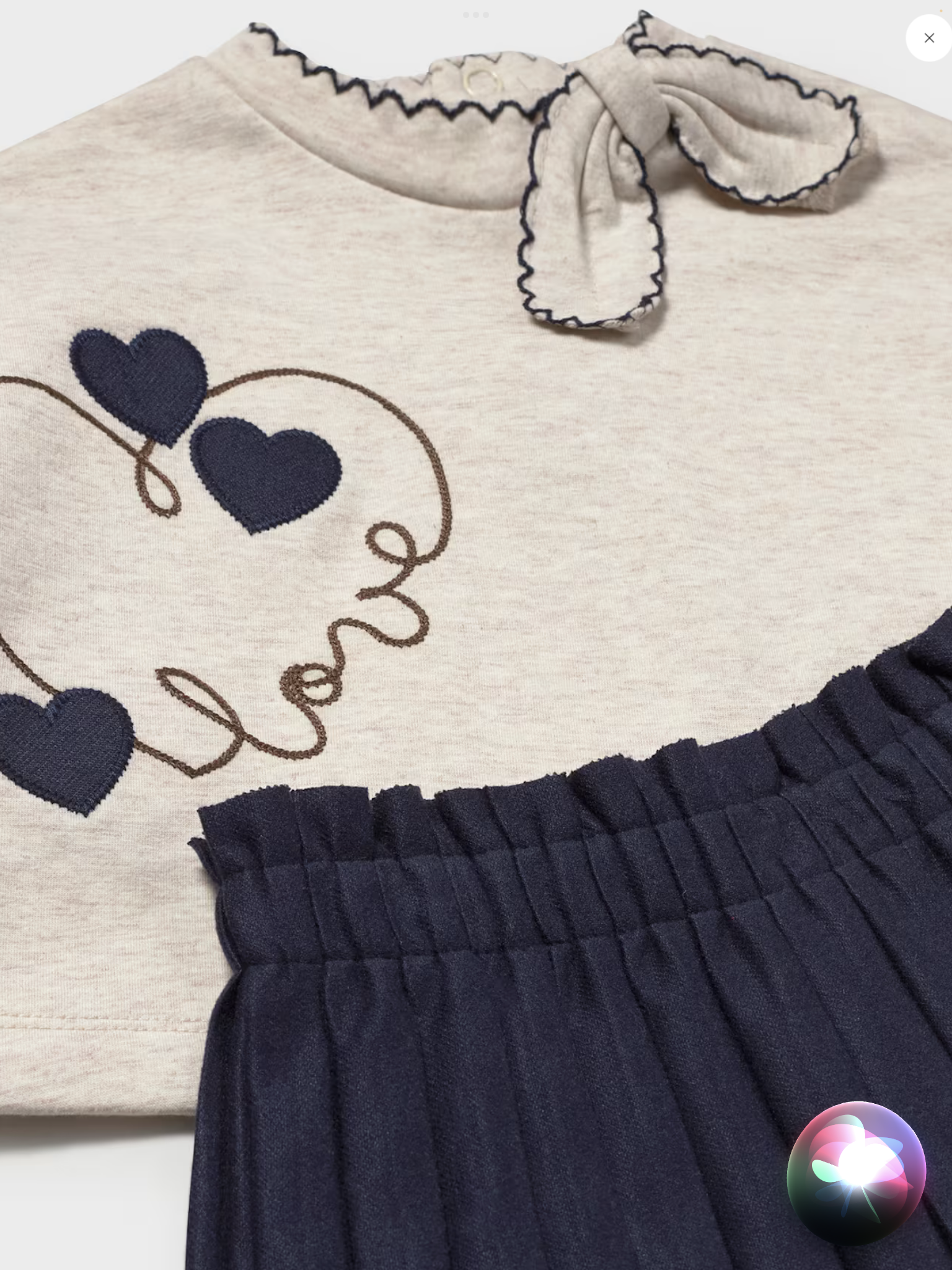 Mayoral Heart Jumper and Pleated Skirt Set 0826826