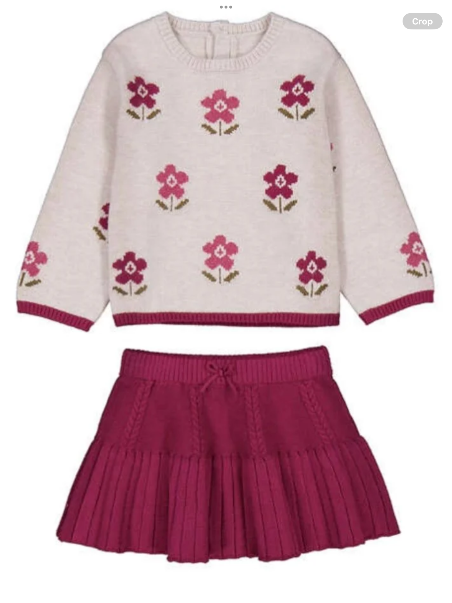 Mayoral Intarsia Skirt and Jumper Set 0826827