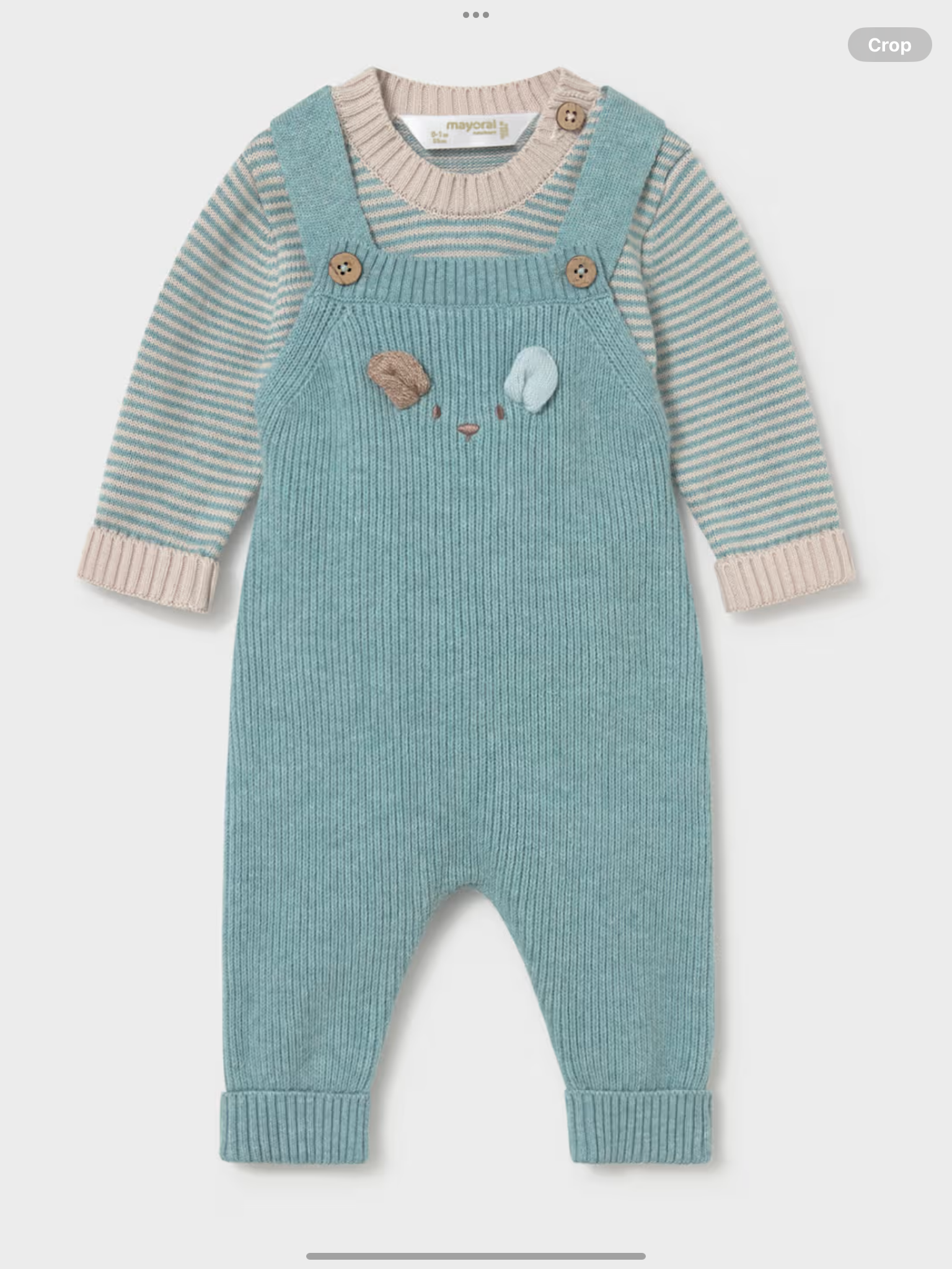 Newborn dungarees and jumper set 0826831