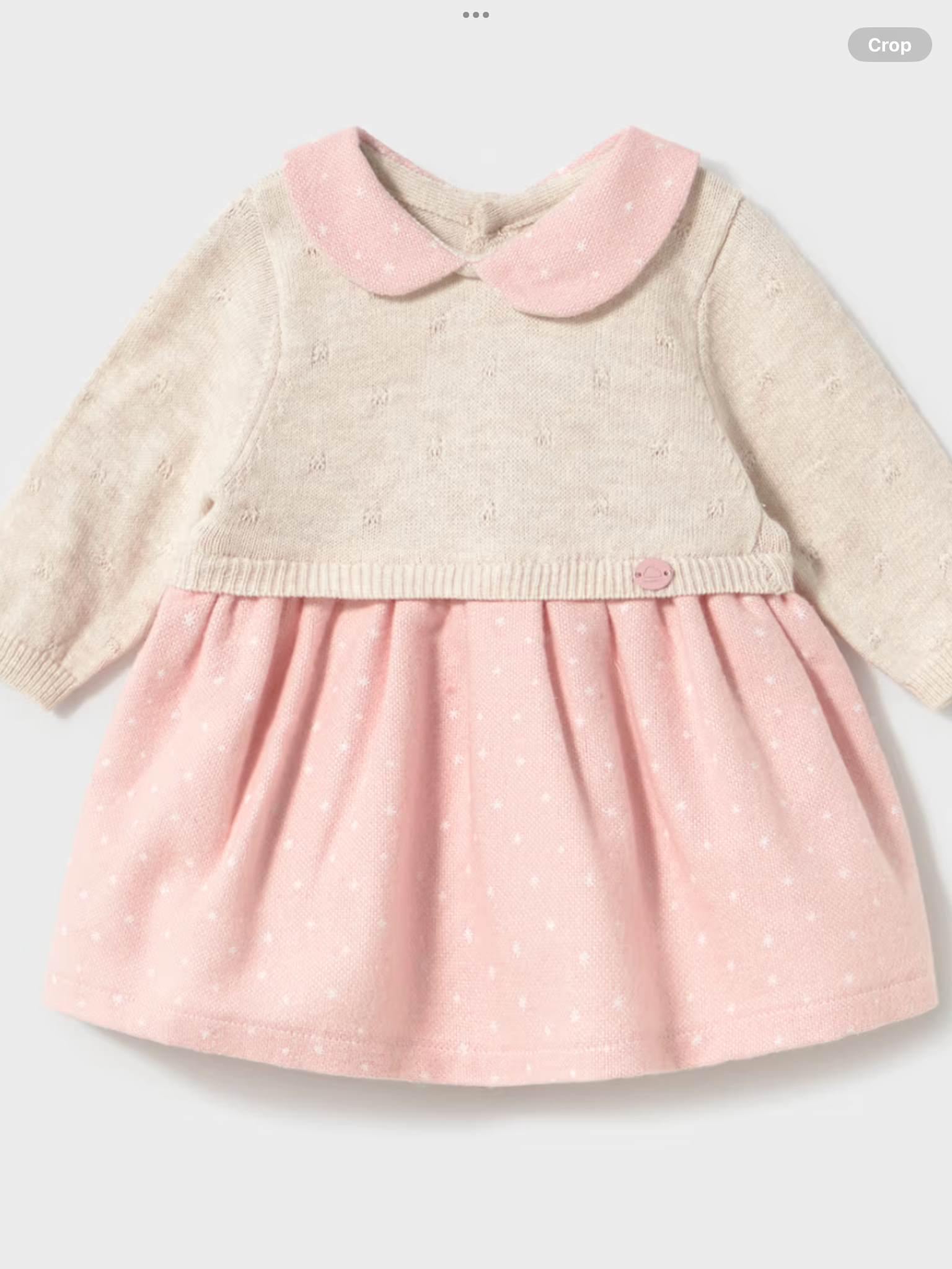 Mayoral Newborn Tricot Combo Dress 0826833