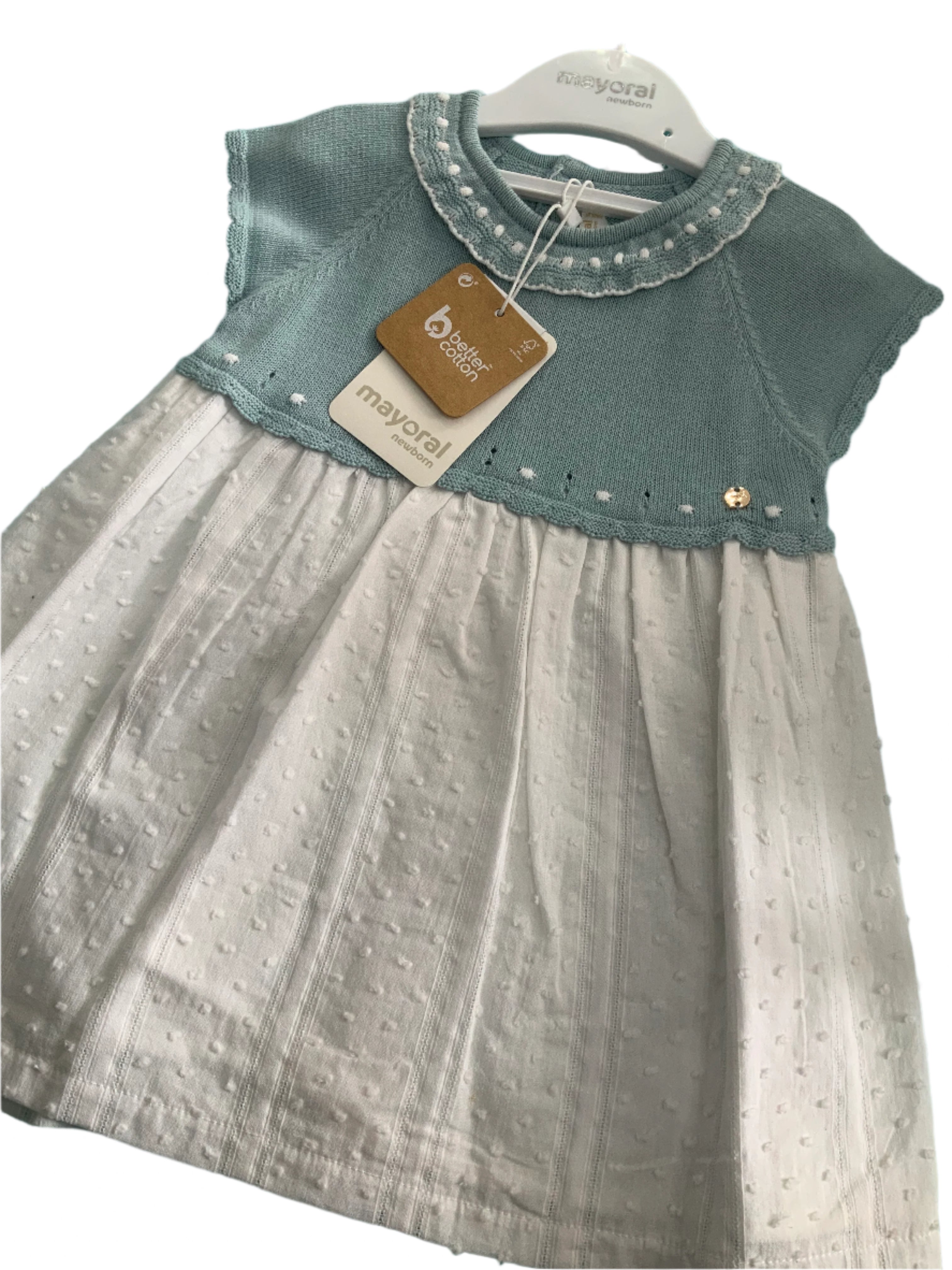 Mayoral dress in sage 03242203