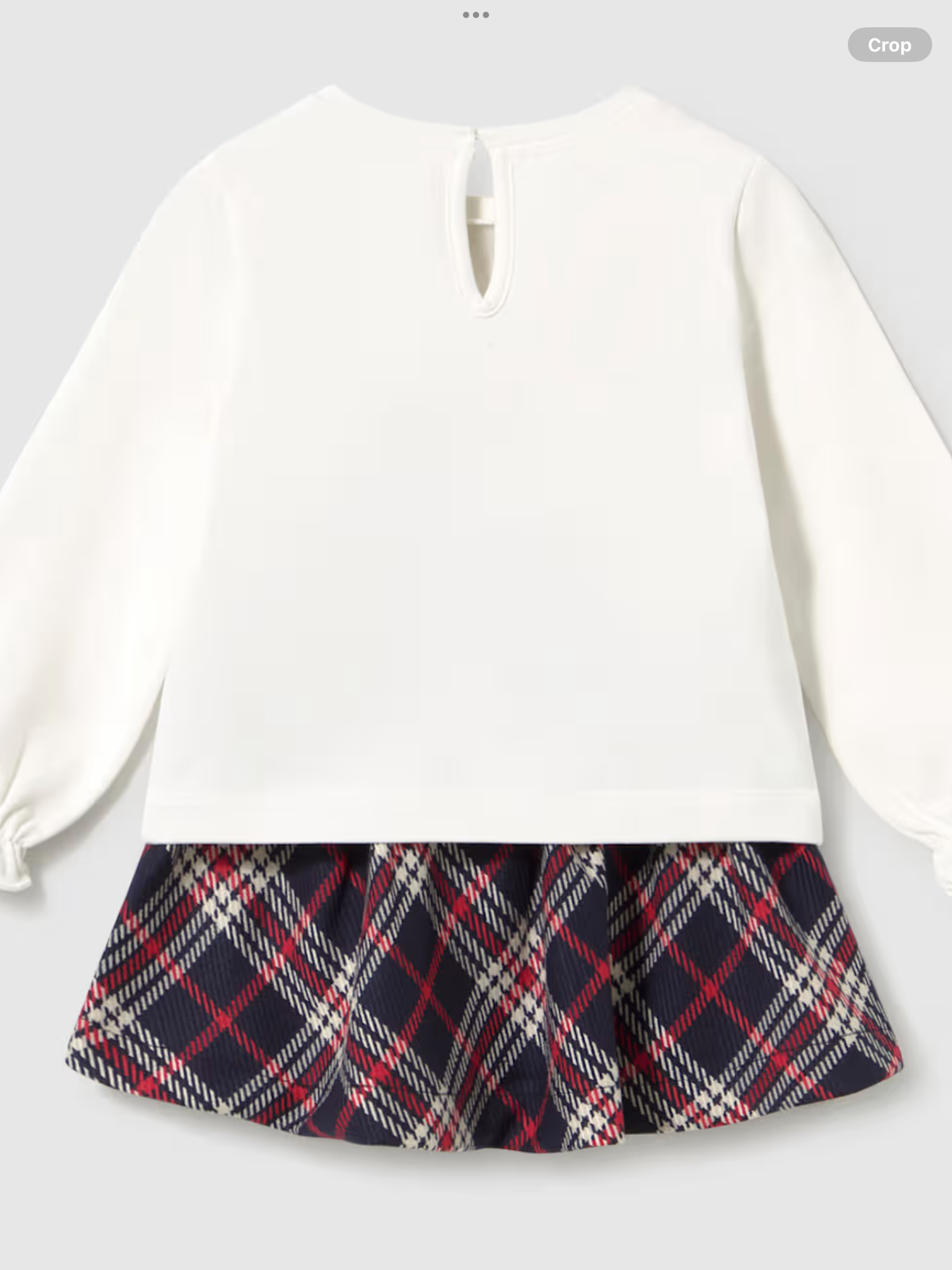 Mayoral check skirt and t-shirt set  0826835