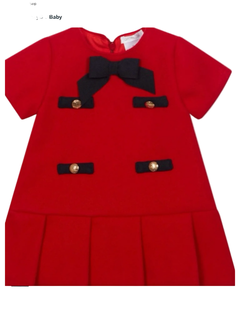 DEOLINDA  red and navy dress 0925842