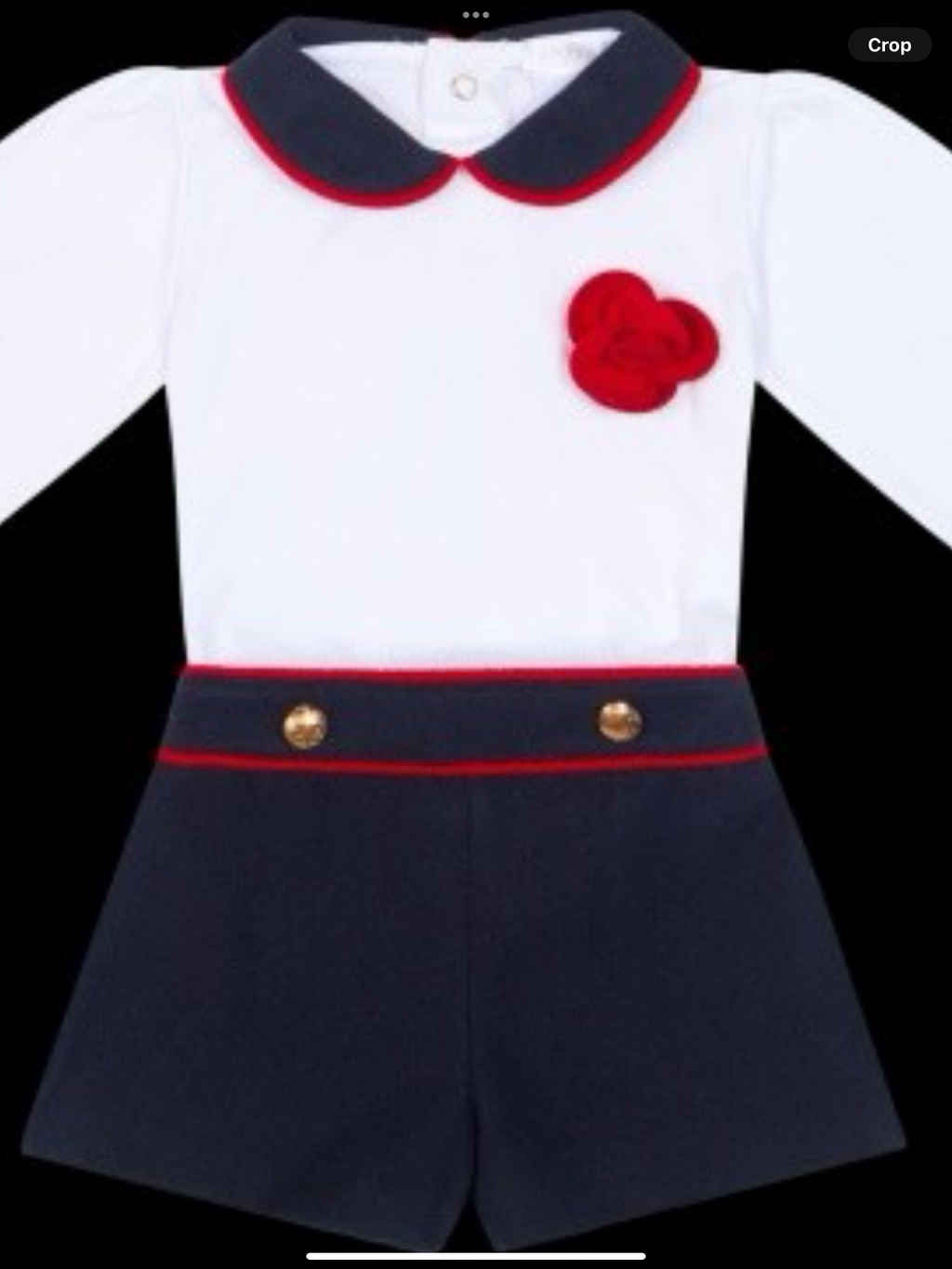 DEOLINDA navy shorts set 0926843