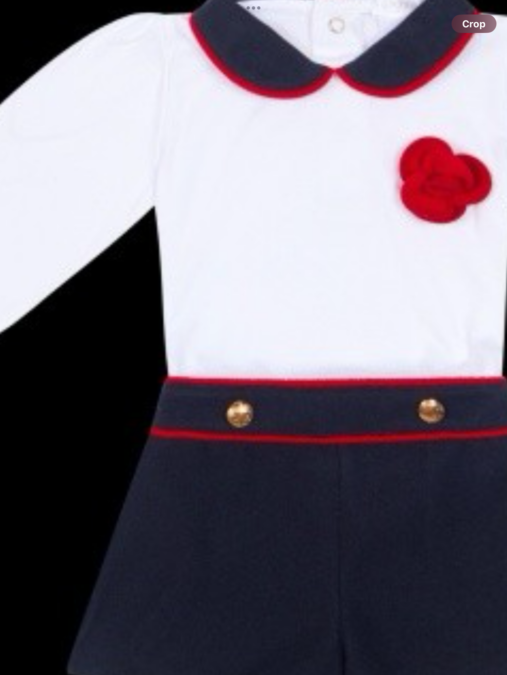 DEOLINDA navy shorts set 0926843